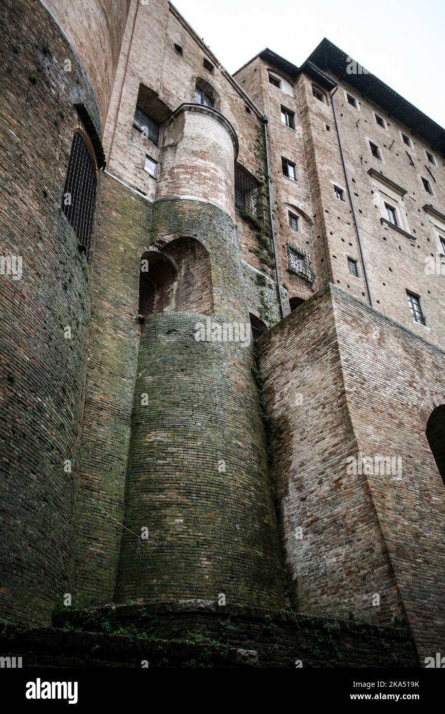 Urbino - una città murata e patrimonio dell'umanità in Italia Foto Stock