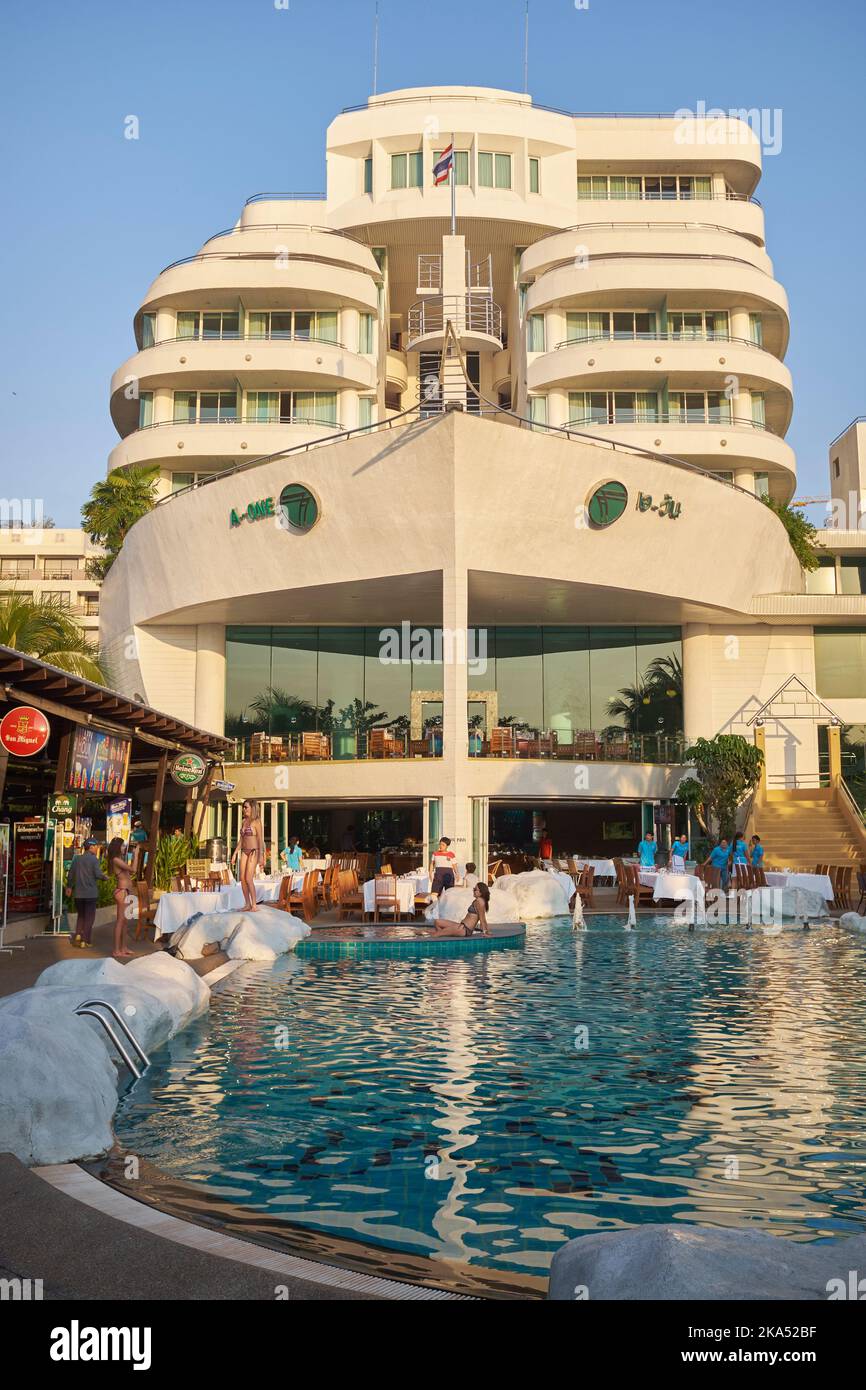 Un One Hotel Resort a Pattaya, Thailandia Foto Stock