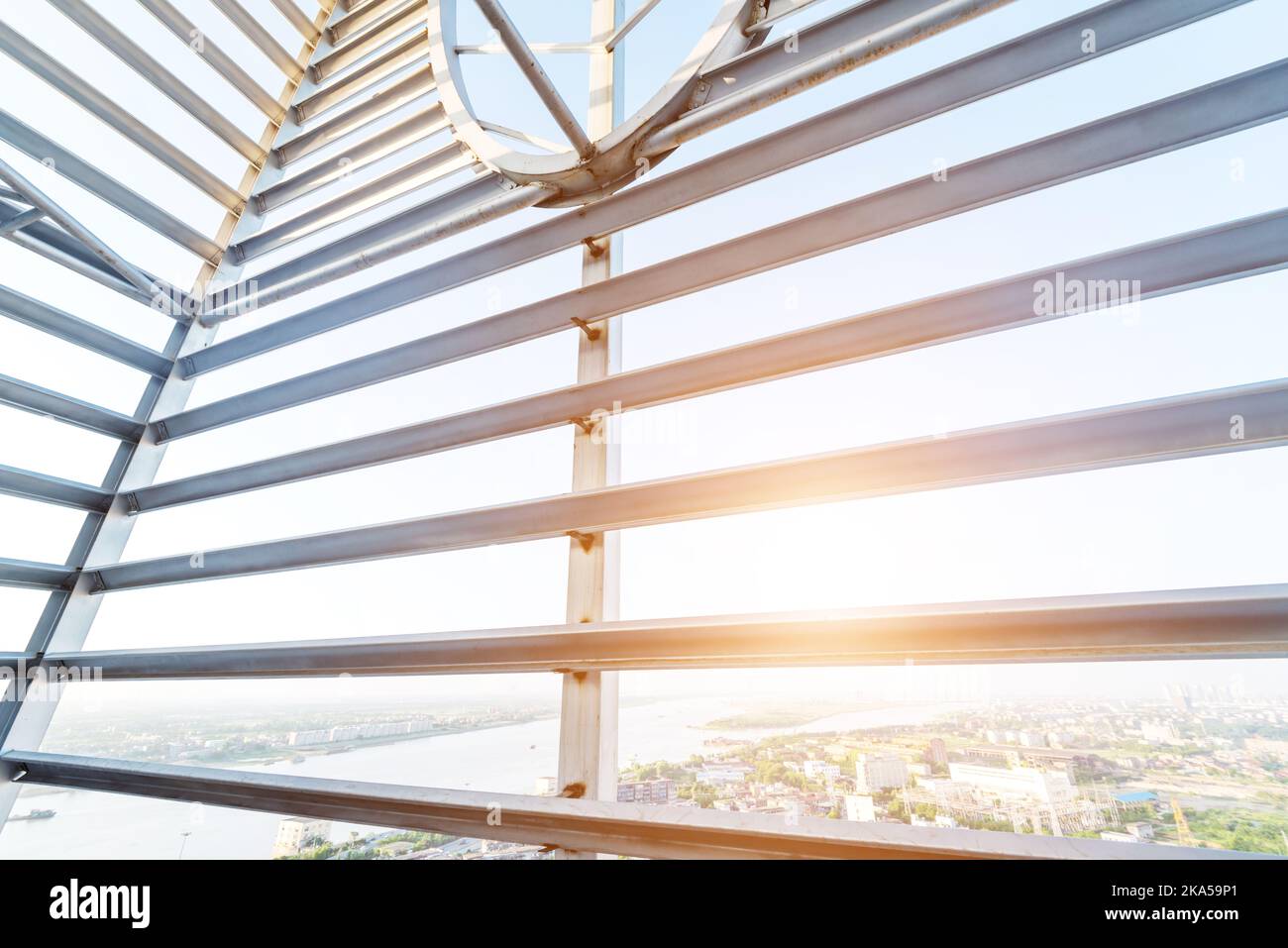 Acciaio strutturale framework Foto Stock