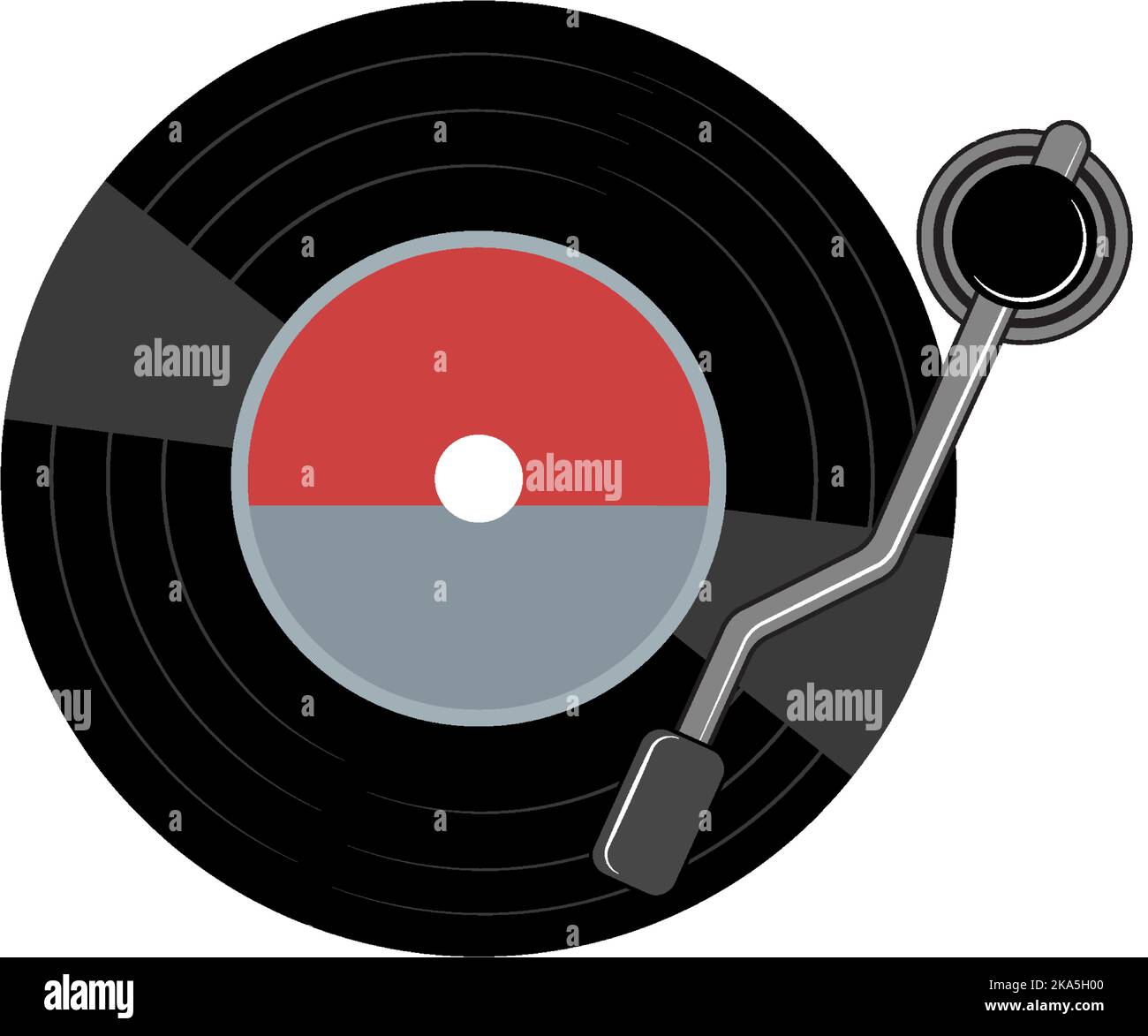Disco fonografico o illustrazione di dischi in vinile Illustrazione Vettoriale