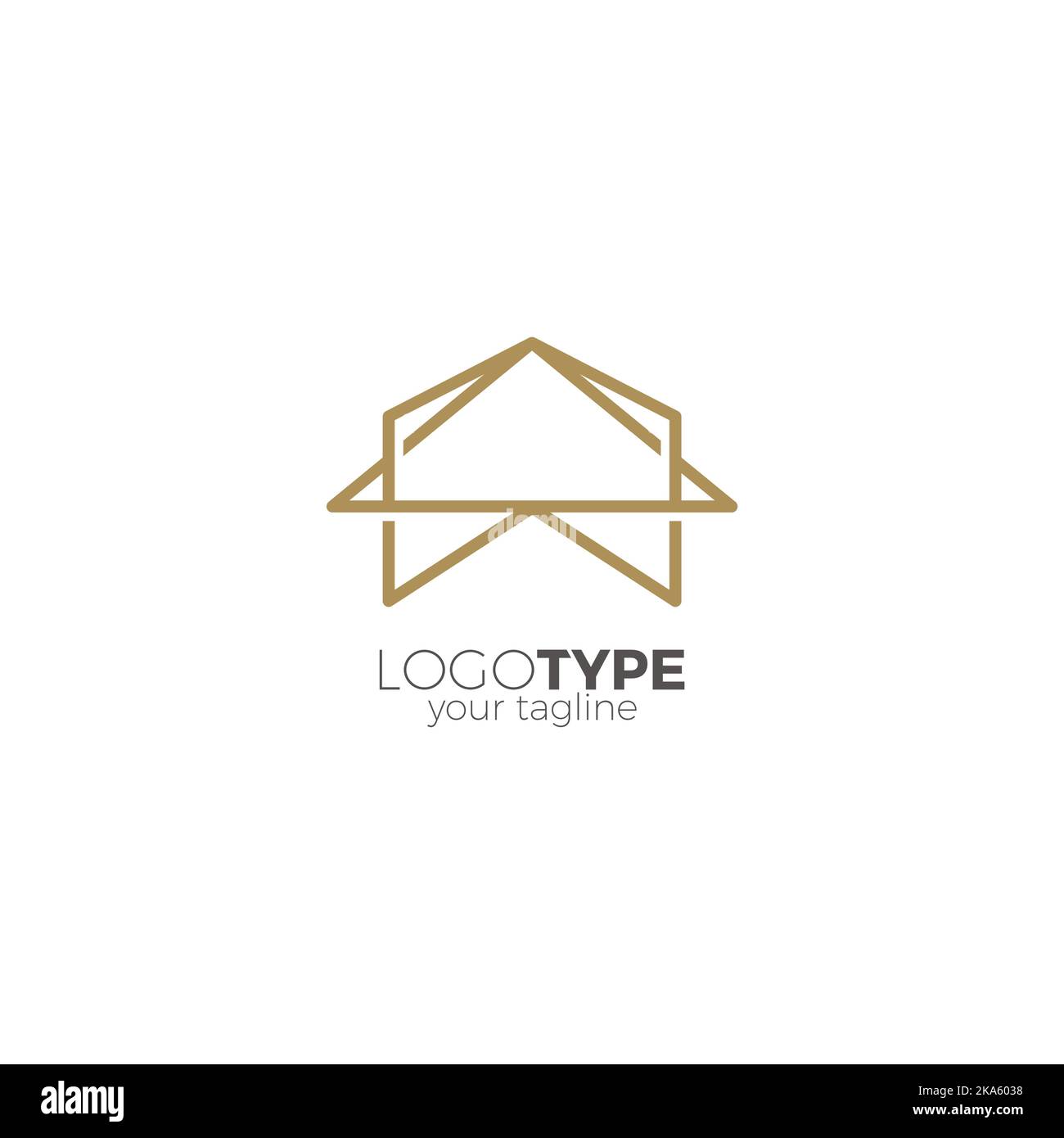 Home Line Logo Vector, Building Logo, Real Estate icona, logo di architettura Illustrazione Vettoriale