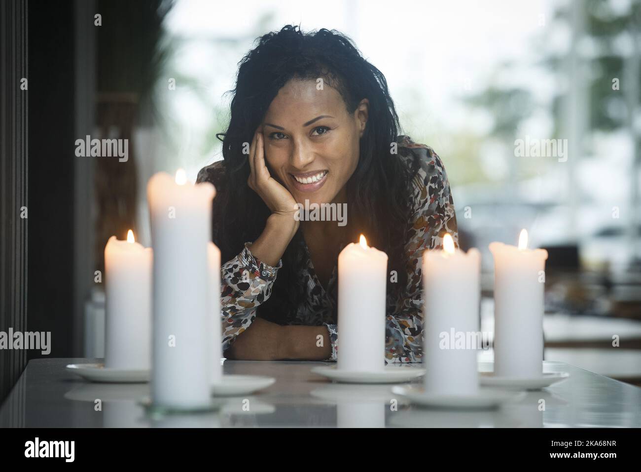 COPENAGHEN, DANIMARCA 20140914. Cecilia Braekhus (32) è stata superiore contro la campionessa IBF Ivana Habazin e ha vinto come prima boxer femminile la sua quarta cintura da campionato del mondo sabato sera. 'First Lady' di Bergen ha dimostrato ancora una volta di essere la migliore pugile femminile. Nella foto: Cecilia Braekhus il giorno dopo. Foto: Heiko Junge/ Foto Stock