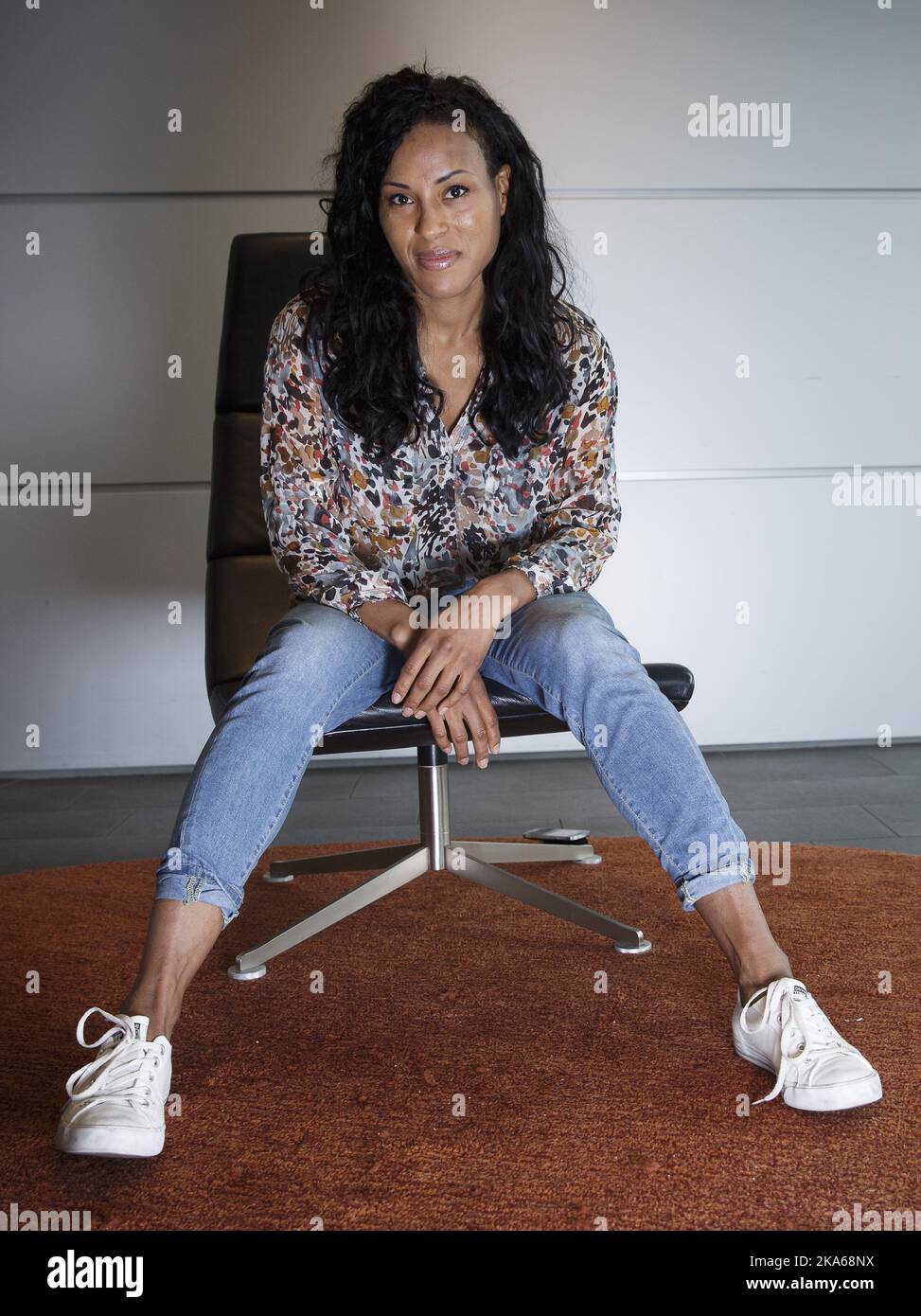 COPENAGHEN, DANIMARCA 20140914. Cecilia Braekhus (32) è stata superiore contro la campionessa IBF Ivana Habazin e ha vinto come prima boxer femminile la sua quarta cintura da campionato del mondo sabato sera. 'First Lady' di Bergen ha dimostrato ancora una volta di essere la migliore pugile femminile. Nella foto: Cecilia Braekhus il giorno dopo. Foto: Heiko Junge/ Foto Stock