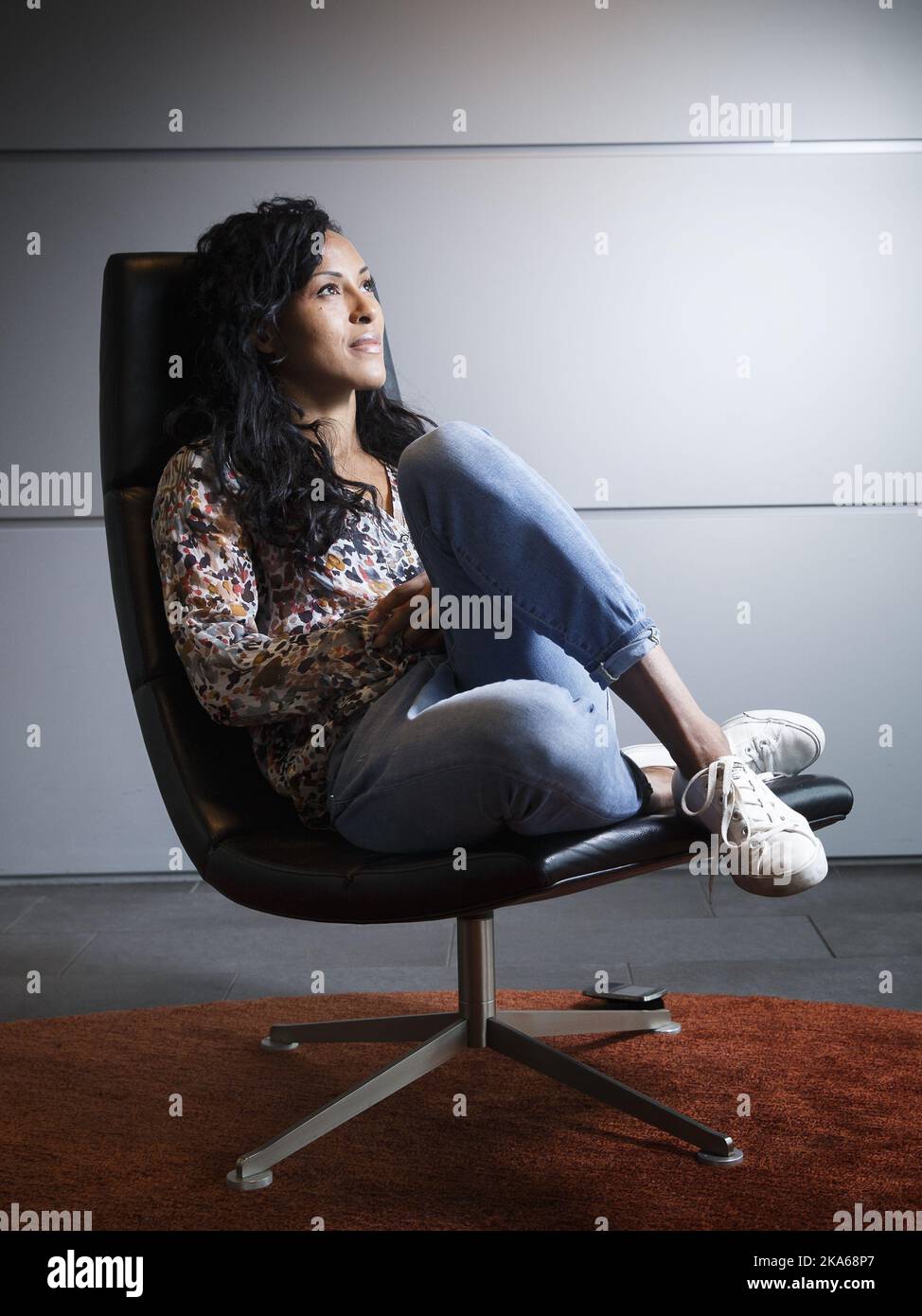 COPENAGHEN, DANIMARCA 20140914. Cecilia Braekhus (32) è stata superiore contro la campionessa IBF Ivana Habazin e ha vinto come prima boxer femminile la sua quarta cintura da campionato del mondo sabato sera. 'First Lady' di Bergen ha dimostrato ancora una volta di essere la migliore pugile femminile. Nella foto: Cecilia Braekhus il giorno dopo. Foto: Heiko Junge/ Foto Stock