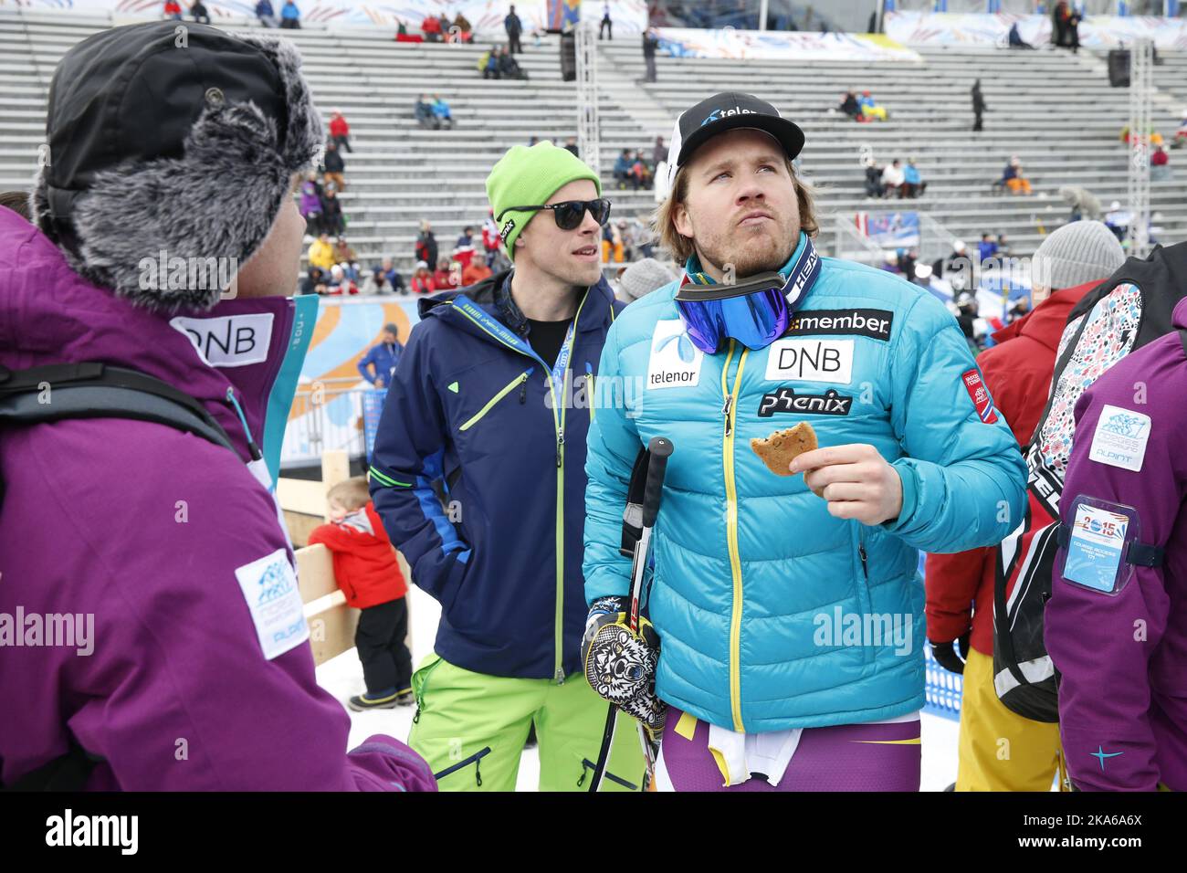 BEAVER CREEK, USA 20150203. Campionato mondiale di sci alpino (FIS) a BEAVERCREEK 2015. Kjetil Jansrud, Norvegia, in allenamento durante la Coppa del mondo discesa per gli uomini, il Martedì. Jansrud è stato il più veloce nell'ambiente di formazione di oggi. Foto: Cornelius Poppe / NTB scanpix Foto Stock