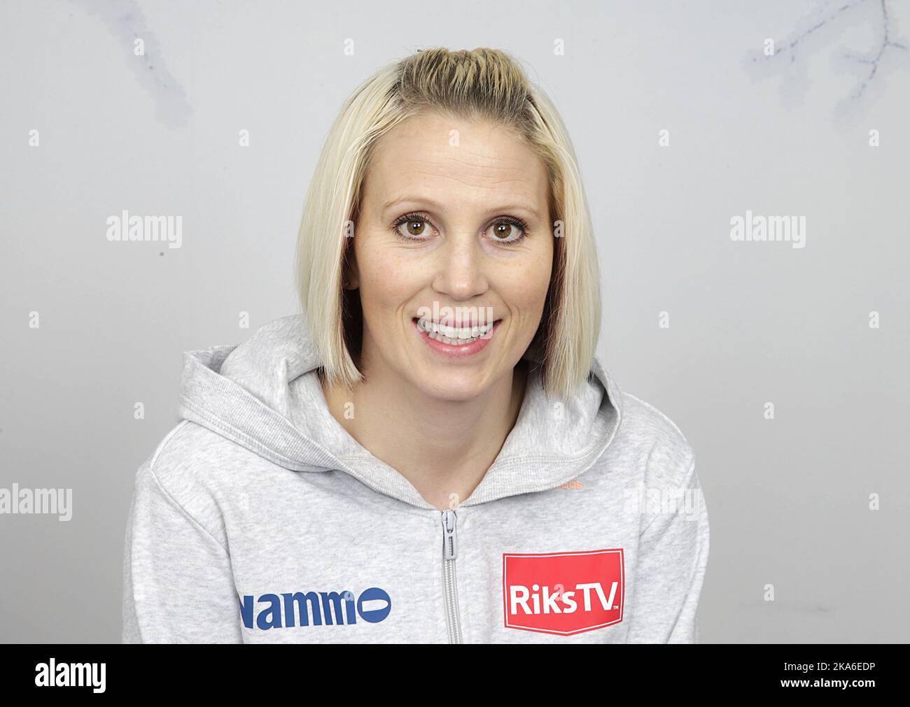 Oslo, Norvegia 20151014. Incontro d'inizio della Norwegian Ski Federation presso lo stadio Ullevaal di mercoledì mattina. Line Jahr è un jumper da sci che salta per Vikersund IF. Foto: Vidar Ruud / NTB scanpix Foto Stock