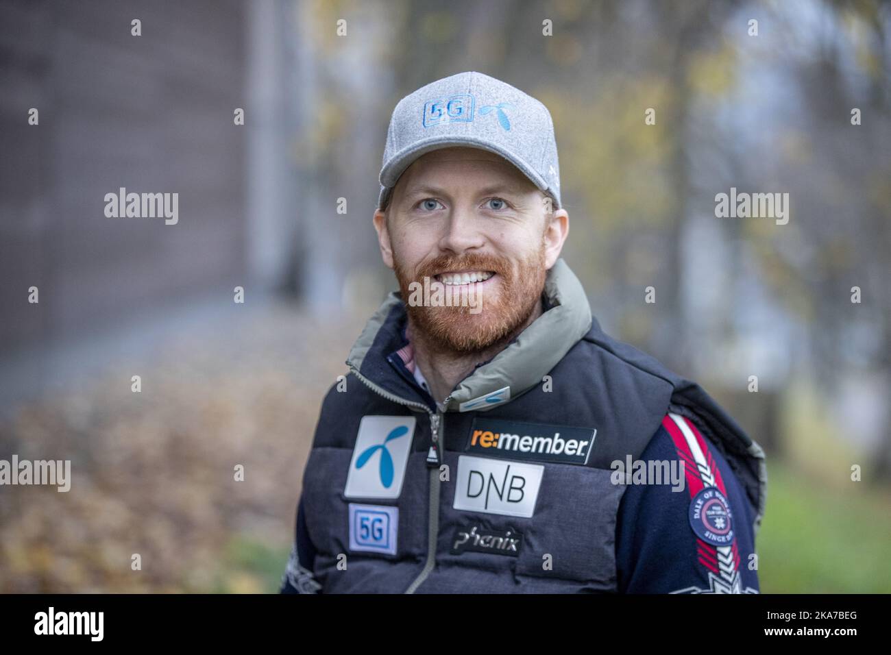 Oslo 20211029. L'alpinista Leif Kristian Nestvold-Haugen durante una conferenza stampa al vertice olimpico insieme alla nazionale norvegese di sci alpino. Foto: Javad Parsa / NTB Foto Stock