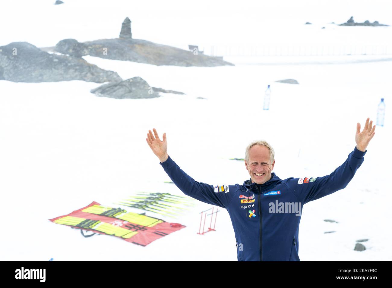 Sognefjellet 20220608. Direttore del fondo Espen Bjervig durante l'incontro della squadra nazionale di sci a Sognefjellet. Foto: Terje Pedersen / NTB Foto Stock