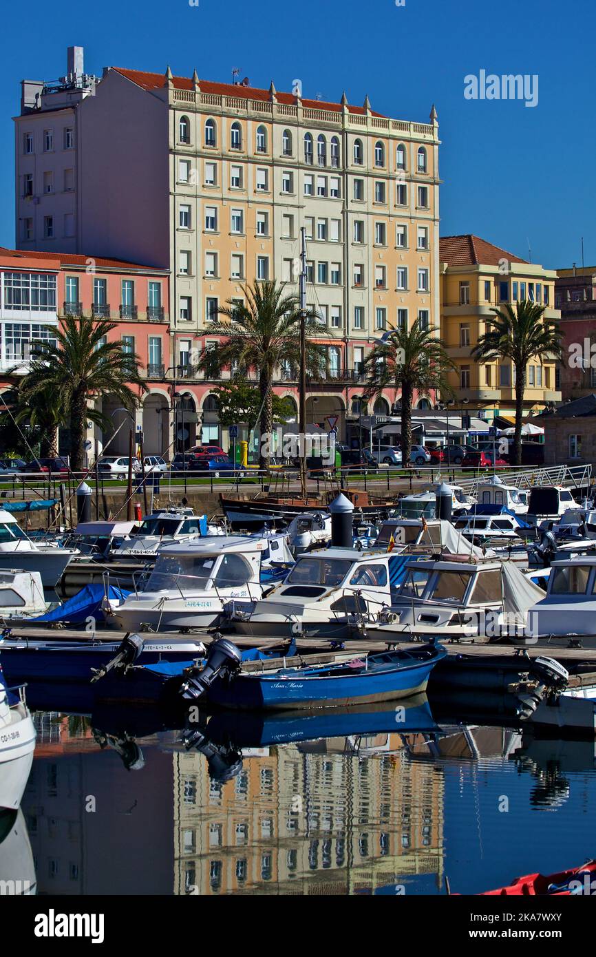 Marina (Curuxeiras Dock), Ferrol, Spagna Foto Stock