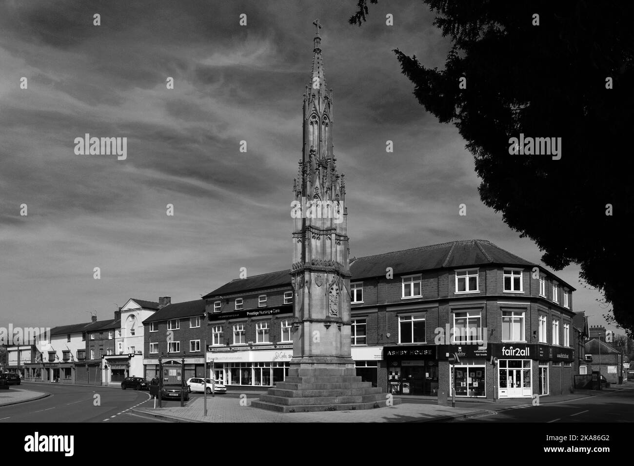 Il Loudoun Monument, Ashby de la Zouch città, Leicestershire, Inghilterra; Regno Unito Foto Stock