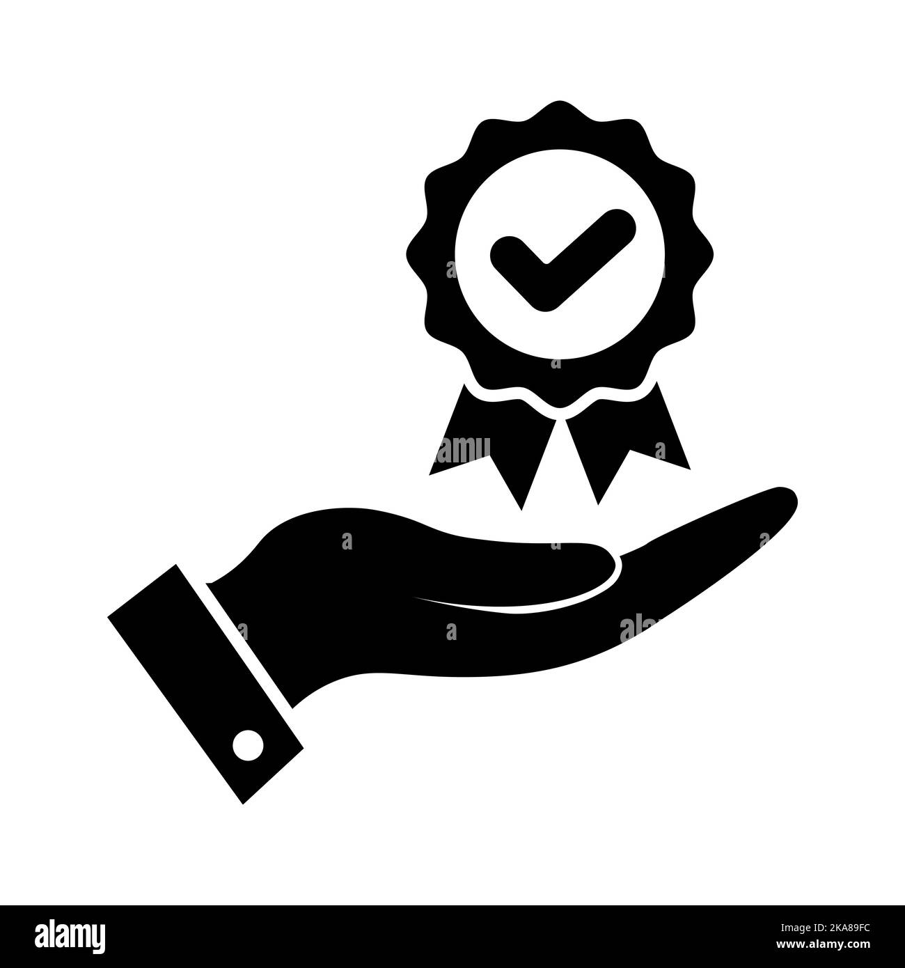 Selezionare il simbolo dell'opzione migliore. Icona dell'offerta di servizio Illustrazione Vettoriale