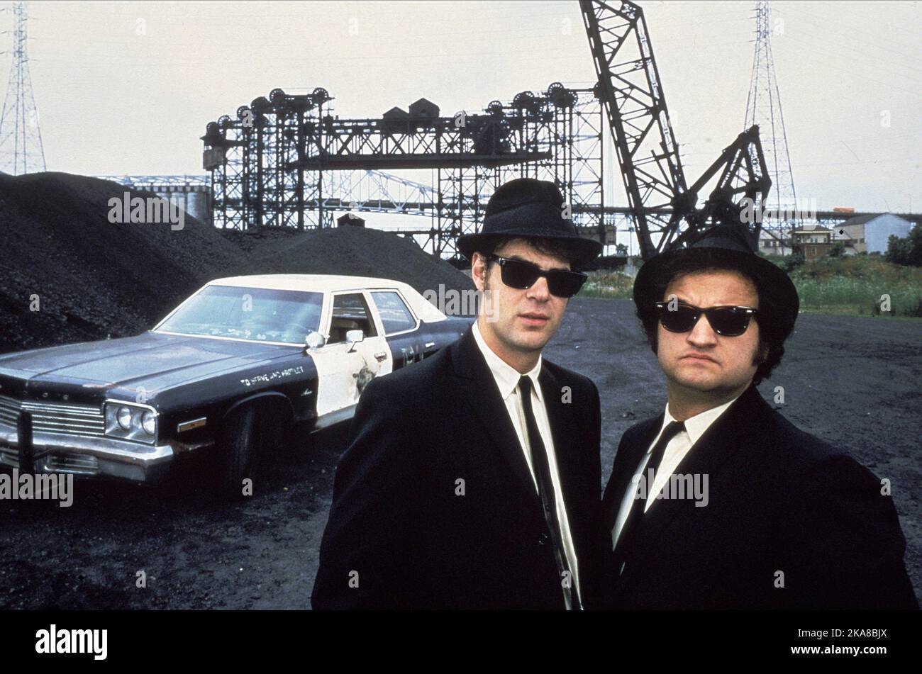 The Blues Brothers Dan Aykroyd e John Belushi Foto Stock