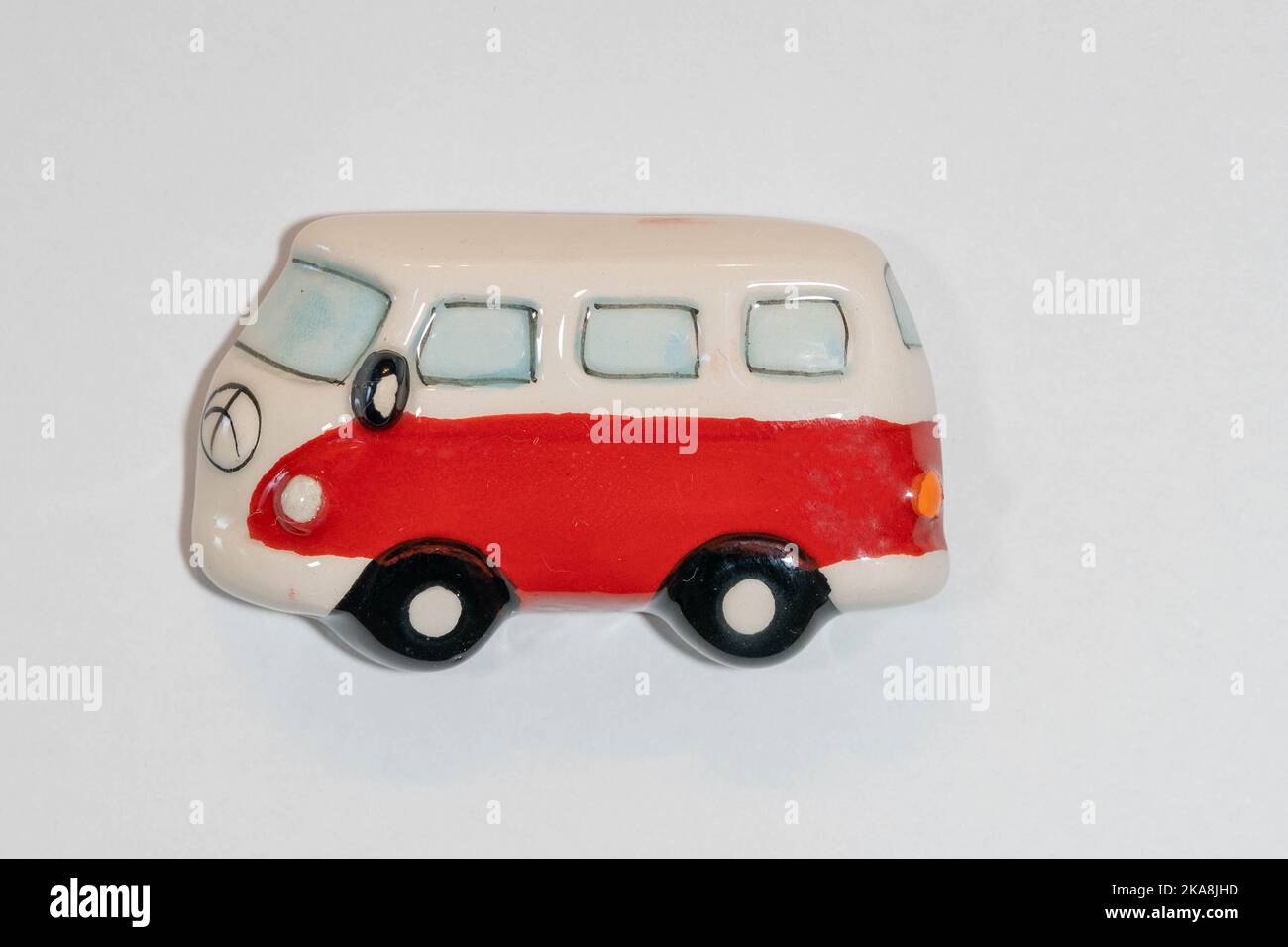 Magnete frigorifero di un minibus Volkswagen di una volta nel 3D Foto Stock
