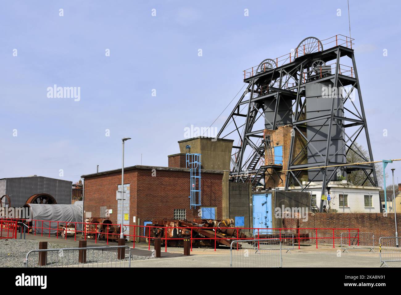 Vista su Snibston Colliery Park, Coalville, Leicestershire, Inghilterra, Regno Unito Foto Stock