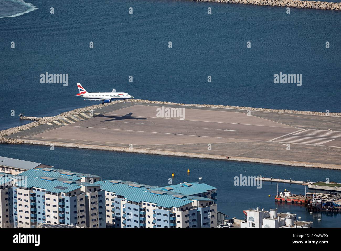 Aeroporto di Gibilterra Foto Stock