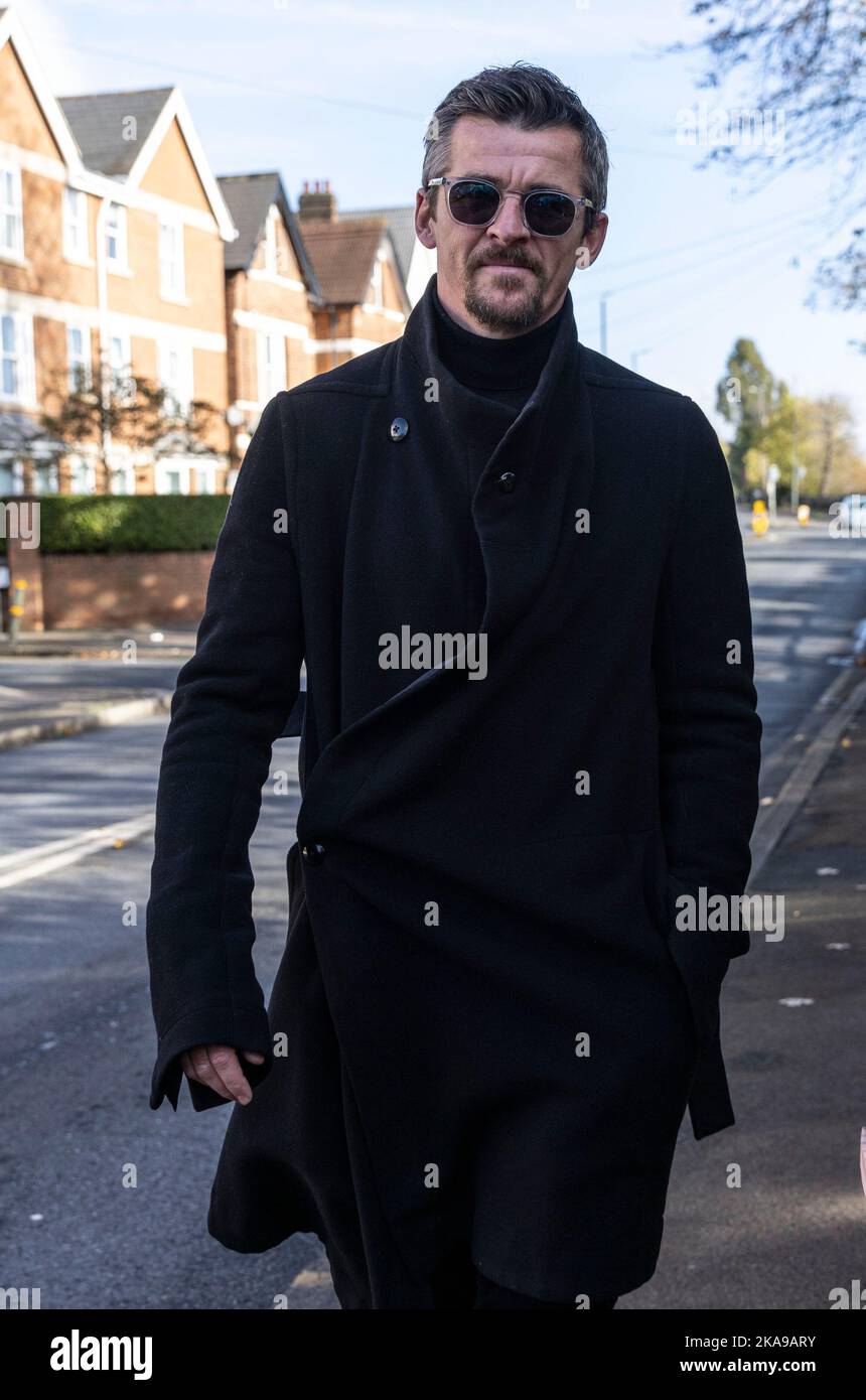 Londra, Regno Unito, 31st ottobre 2022 Joey Barton e la moglie Georgia arrivano alla Corte dei Magistrati di Wimbledon, dove si trova di fronte ad accuse di assalto. Il direttore di Bristol Rovers ha dichiarato di non essere colpevole in relazione a un incidente avvenuto mercoledì 2 giugno in una proprietà residenziale di Kew, nel sud-ovest di Londra, in cui sua moglie Georgia ha subito un infortunio alla testa. Foto Stock