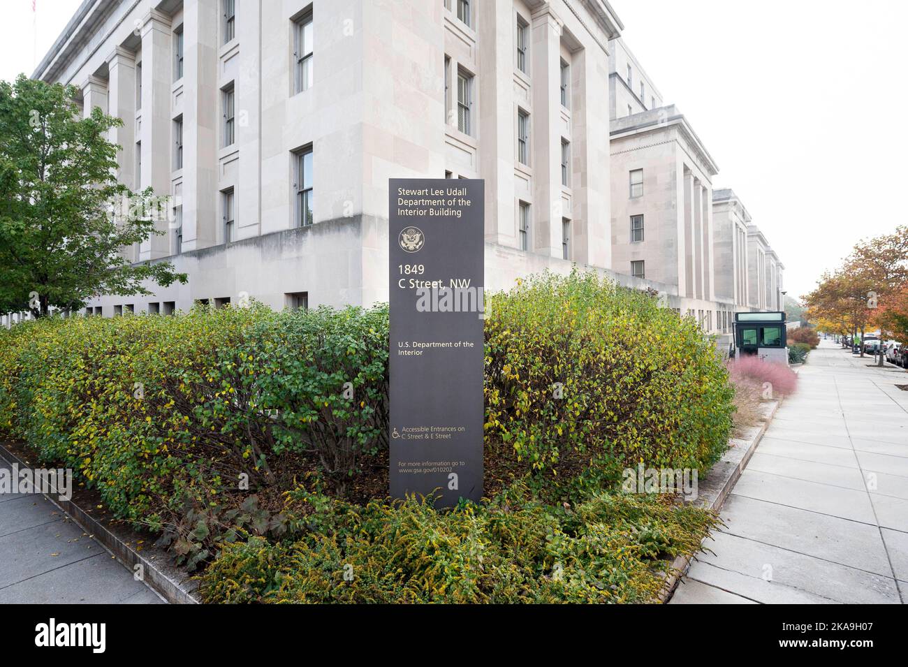 1 novembre 2022, Washington, District of Columbia, Stati Uniti: Il Dipartimento degli interni degli Stati Uniti a Washington, DC (Credit Image: © Michael Brochstein/ZUMA Press Wire) Foto Stock
