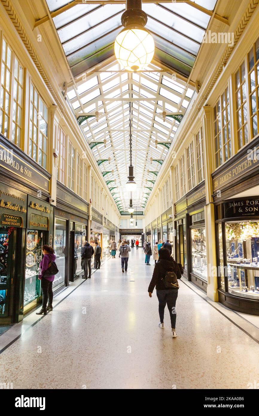 Argyll Arcade, Glasgow's Jewelry Center, Buchanan Street, Glasgow, Scozia, Glasgow, Regno Unito. Foto Stock