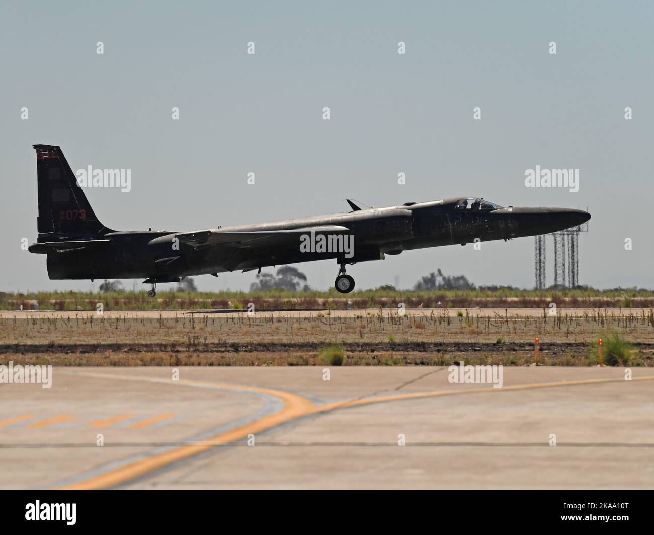 Lockheed U-2 "Dragon Lady" atterraggio Foto Stock