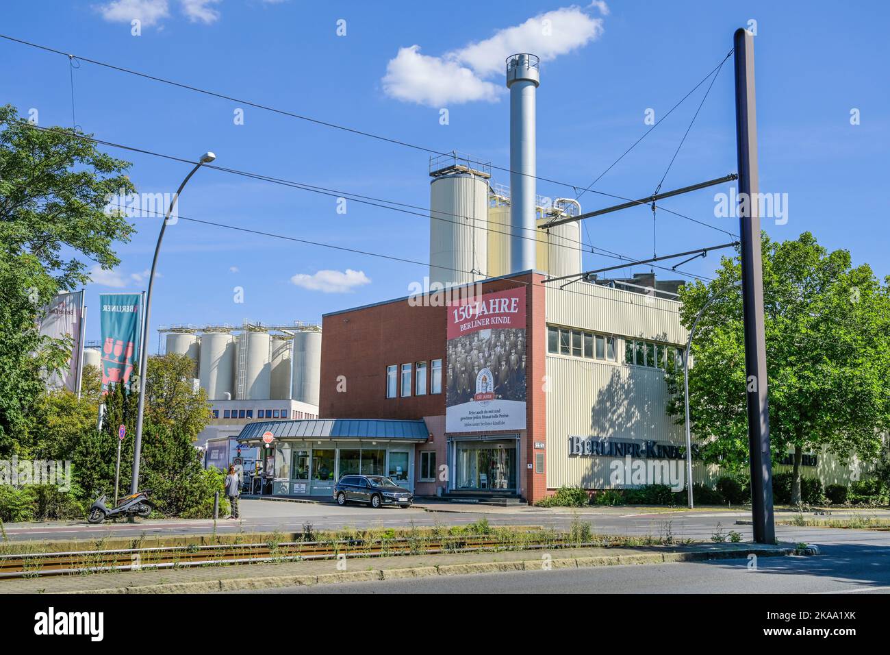 Kindl-Schultheiss-Brauerei, Indira-Gandhi-Straße, Hohenschönhausen, Lichtenberg, Berlino, Germania Foto Stock