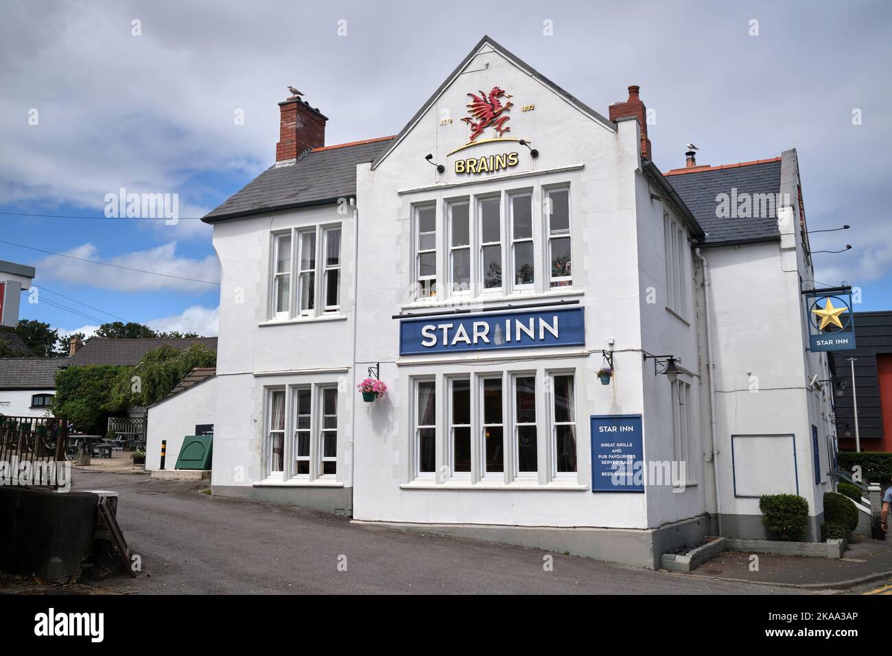 The Star Inn a Dinas Powis Glamorgan, Galles del Sud, Regno Unito Foto Stock