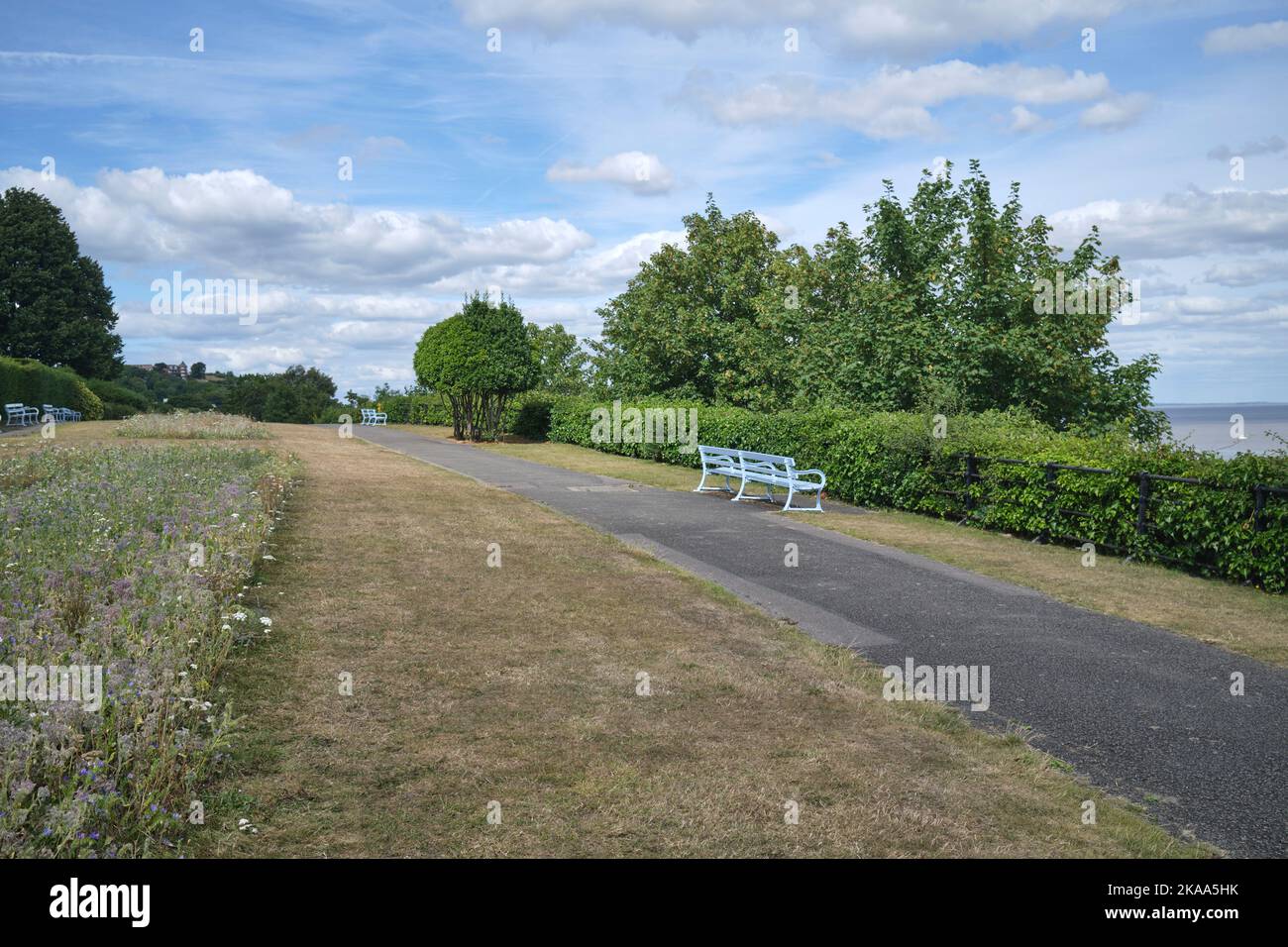 Windsor Gardens Park Penarth, Galles del Sud, Regno Unito Foto Stock