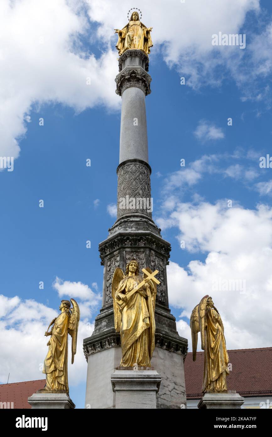 Monumento dell'Assunzione della Beata Vergine Maria, Zagabria, Croazia Foto Stock