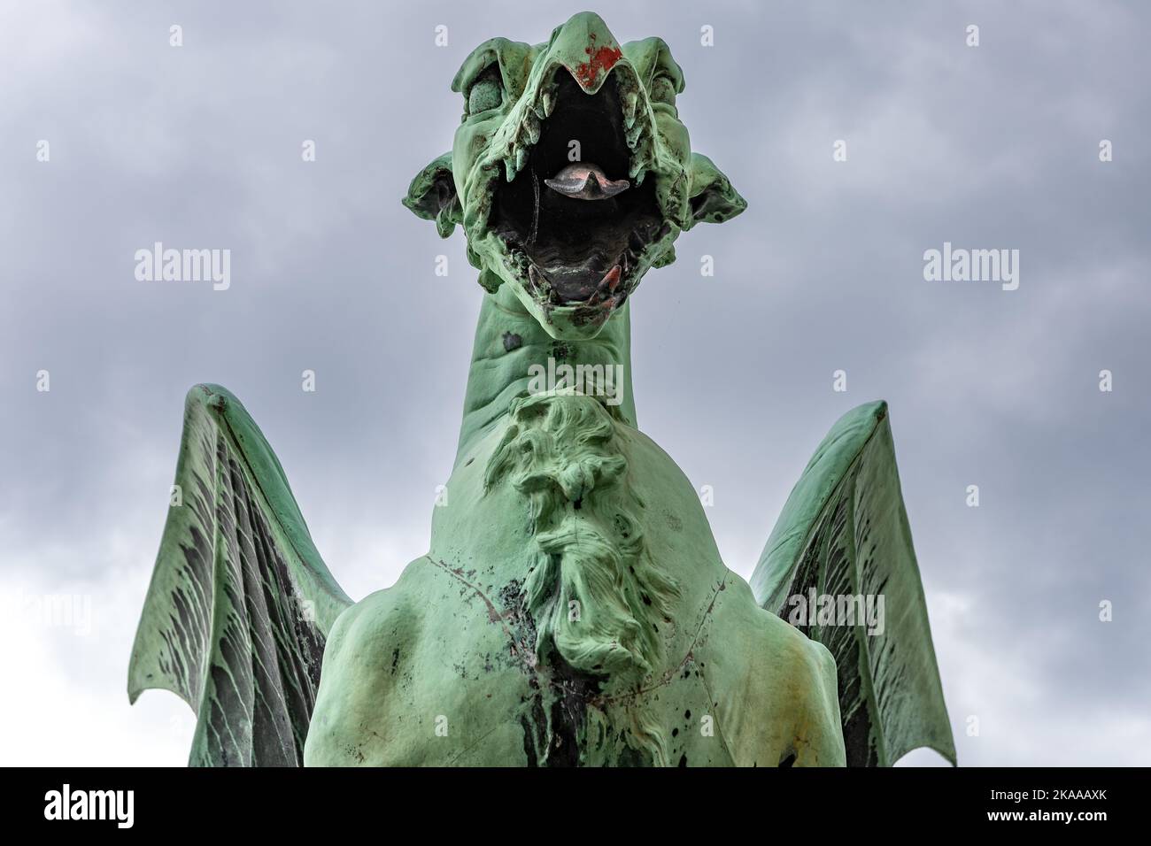 Dragon bridge, Lubiana, Slovenia Foto Stock
