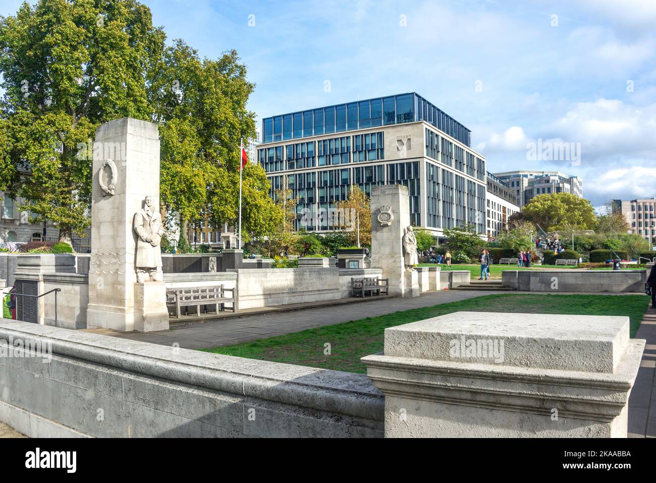 Tower Hill Memorial, Trinity Square Gardens, Tower Hill, London Borough of Tower Hamlets, Greater London, Inghilterra, Regno Unito Foto Stock