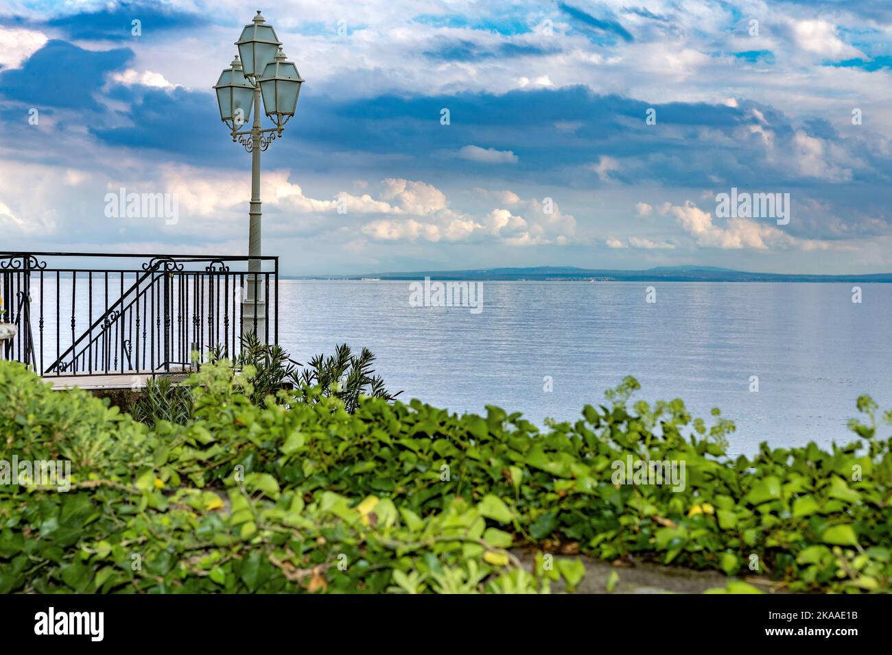 Lampade, Lungomare, Promenade Franz Joseph, Opatija, Croazia Foto Stock