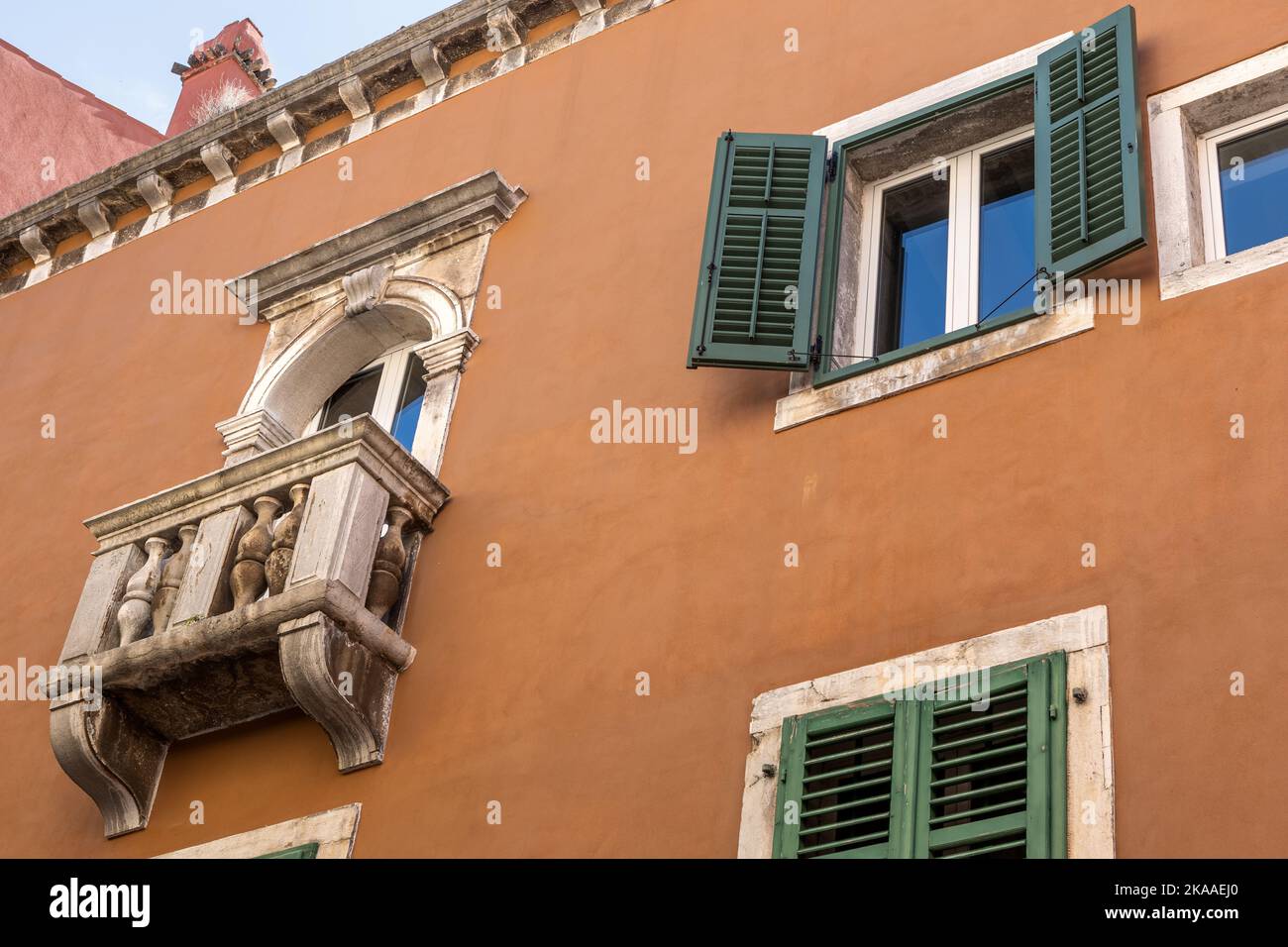 Casa, via Carera, Rovigno, Croazia Foto Stock