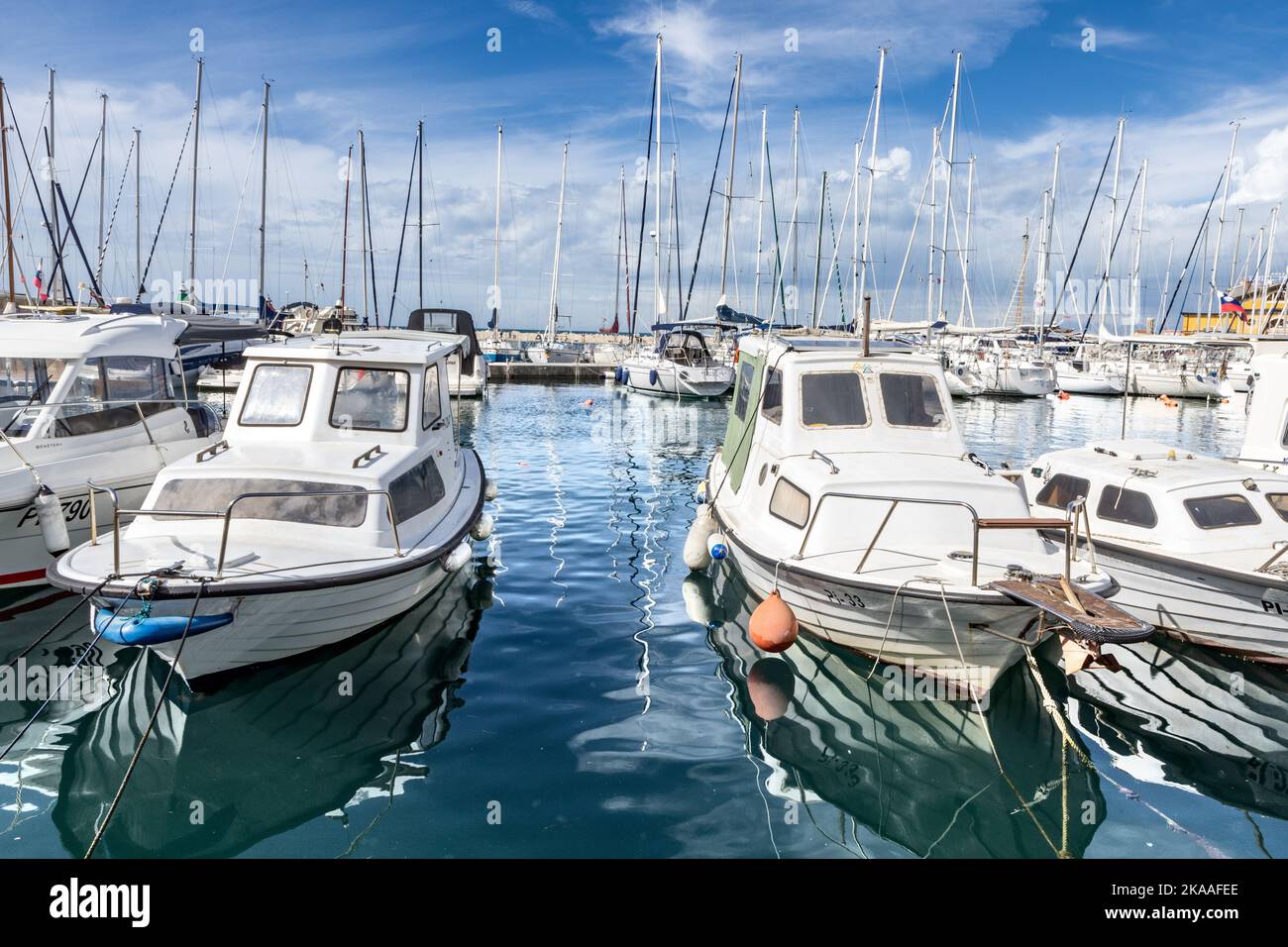Porto, Pirano, Slovenia Foto Stock