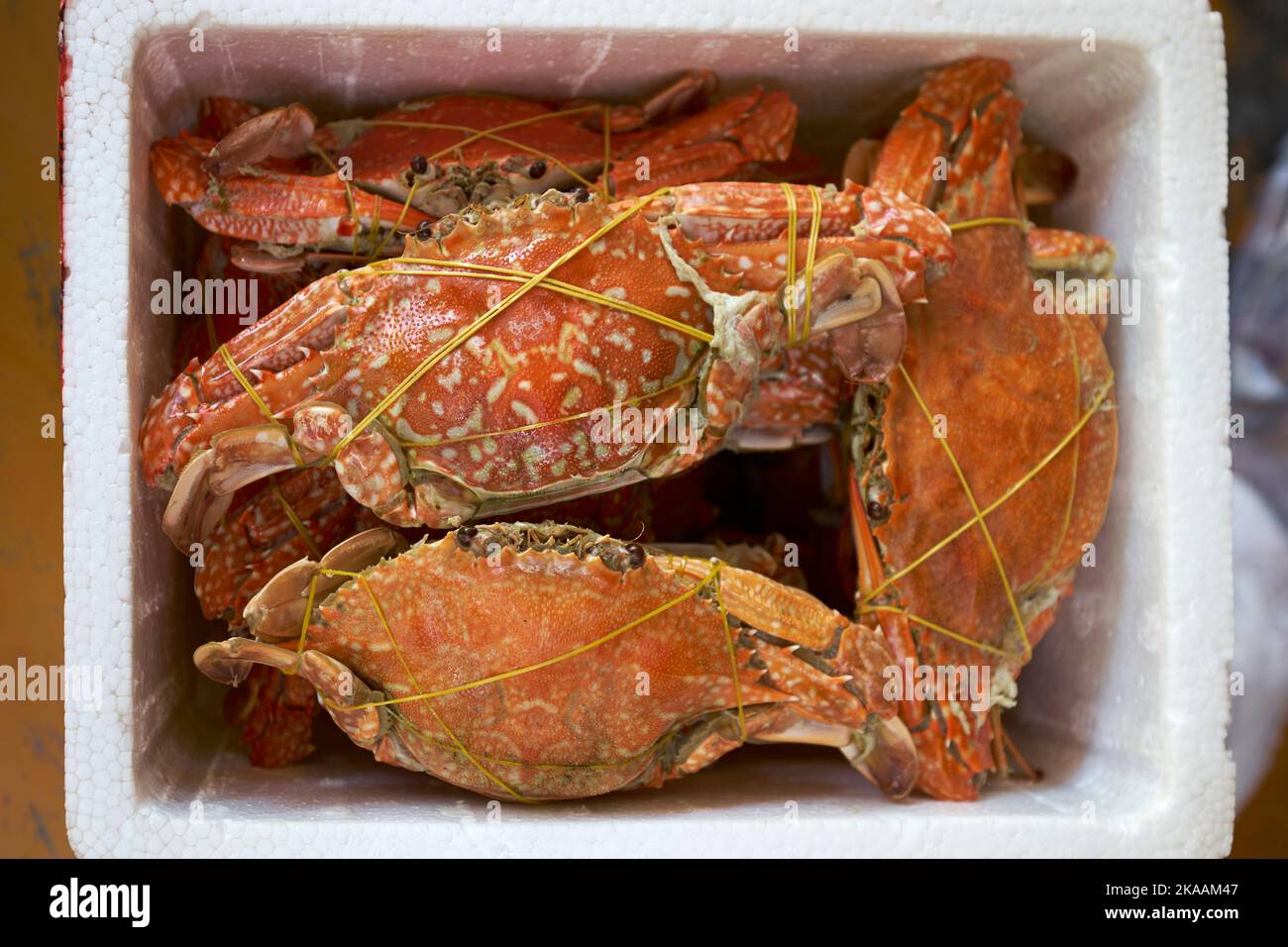 Mercato del granchio a KEP Cambogia Foto Stock