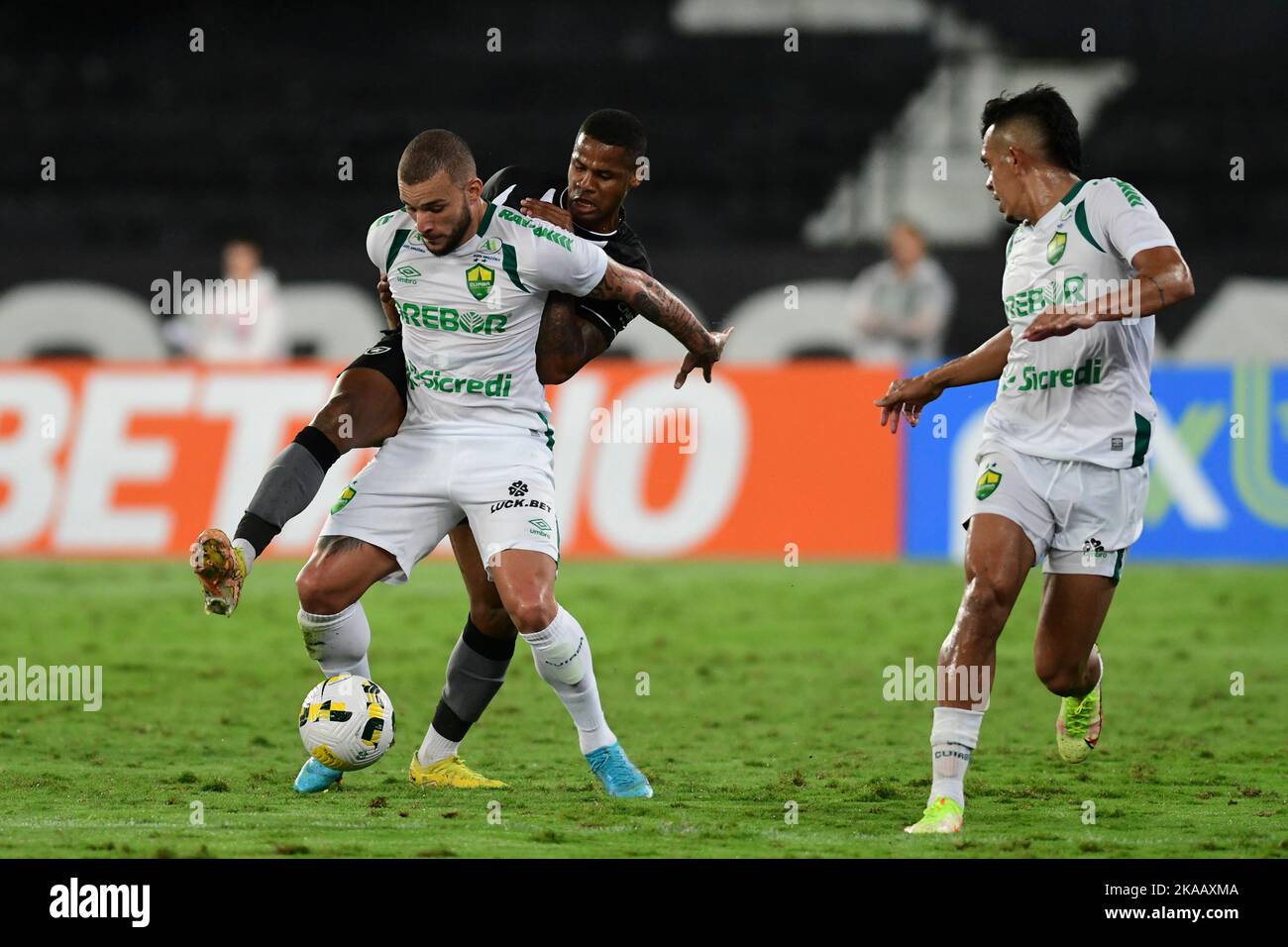 Rio, Brasile - 01 novembre 2022 - partita tra Botafogo vs Cuiaba per il 35th° round del Campionato brasiliano, Una serie nello stadio Nilton Santos Foto Stock