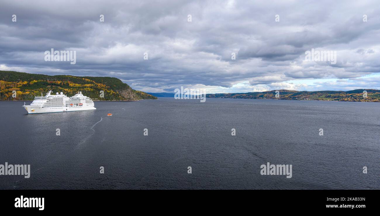 Il navigatore dei sette mari nel fiordo di Saguenay nell'ottobre 2022 Foto Stock