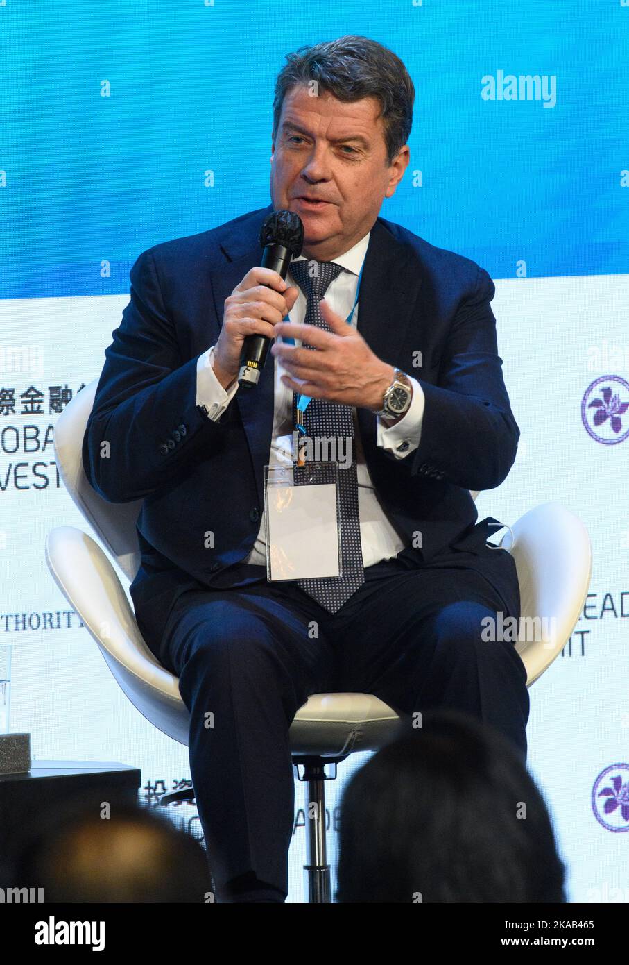 2 novembre 2022, Hong Kong, Hong Kong SAR, Cina: Global Financial Leaders' Investment Summit: Navigare attraverso l'incertezza.COLM KELLEHER Gruppo UBS AB Presidente (Credit Image: © Jayne Russell/ZUMA Press Wire) Foto Stock