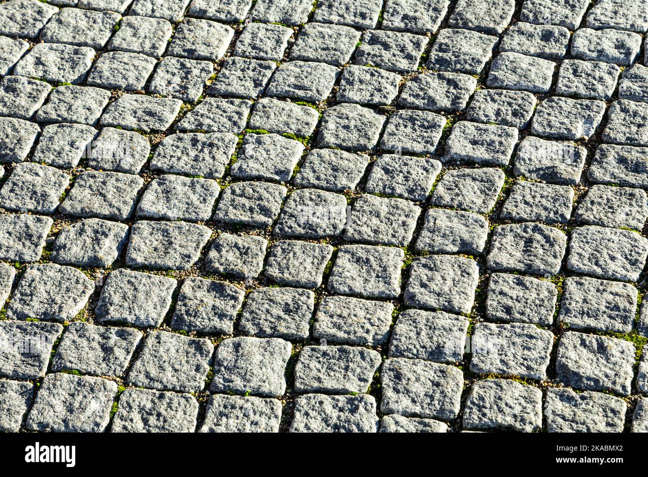modello di pietre di ciottoli grigie al paveway Foto Stock
