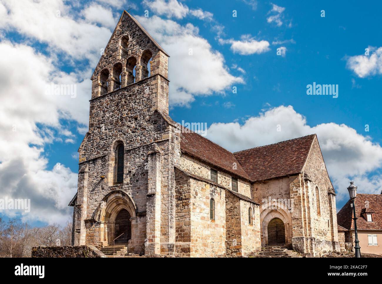 Chiesa di nostra Signora di Beaulieu sur Dordogne, in Corrèze, Nuova Aquitania, Francia Foto Stock