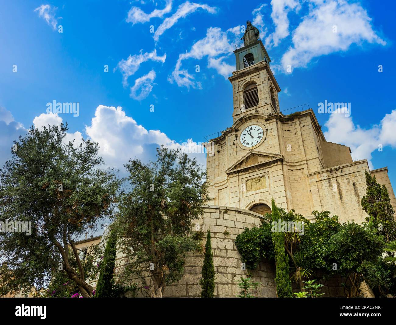 Chiesa di San Luigi nel quartiere superiore, a Sète in Occitanie, Francia Foto Stock