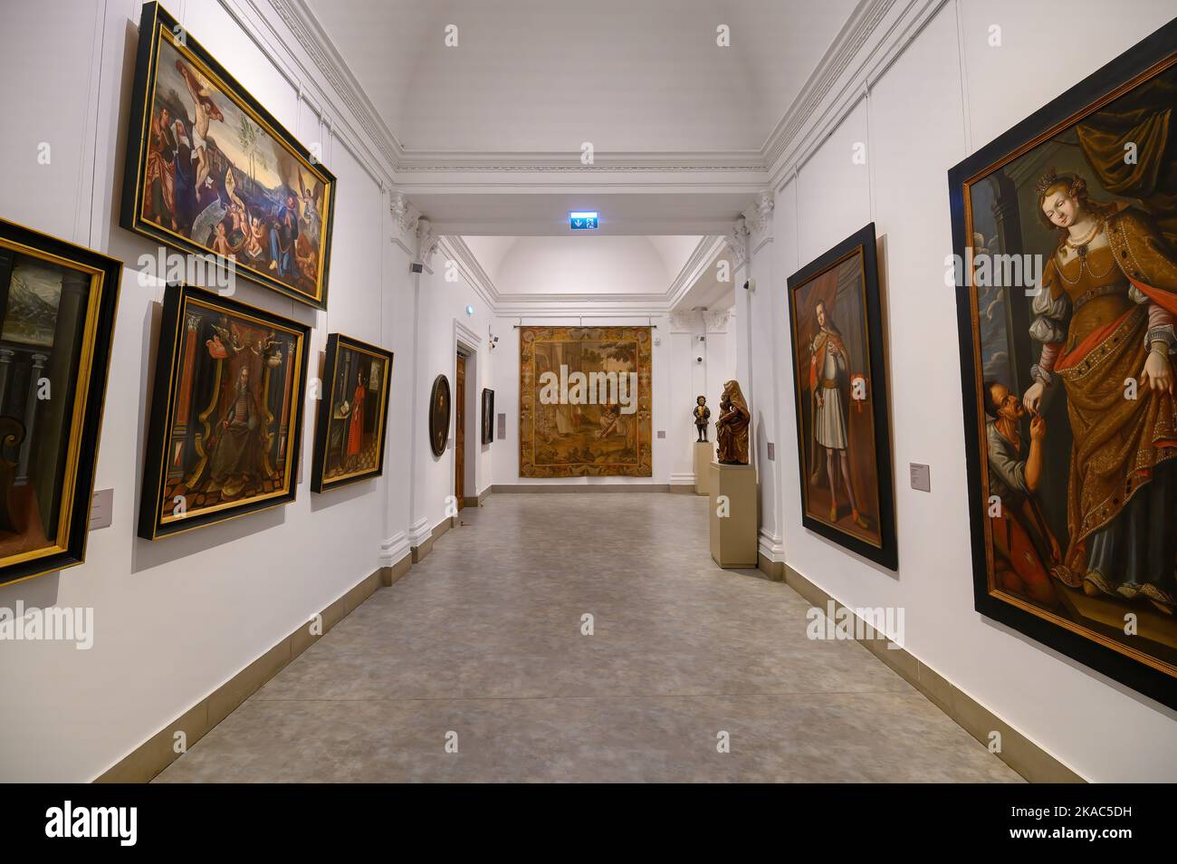 Budapest, Ungheria. All'interno del Museo di Belle Arti, splendidi dipinti e sculture Foto Stock