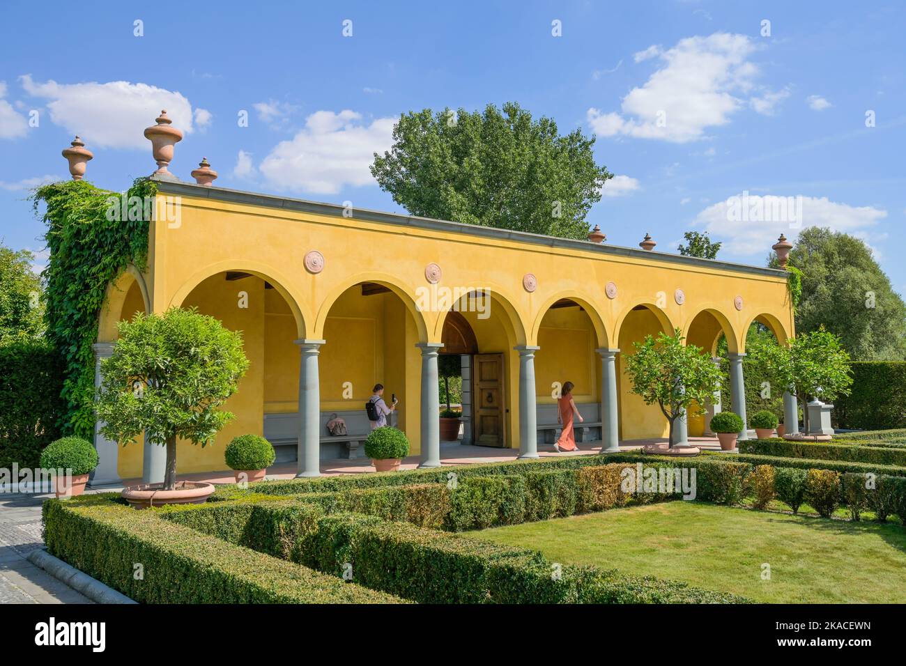 Italienischer Renaissancegarten, Gärten der Welt, Marzahn, Berlino, Deutschland Foto Stock