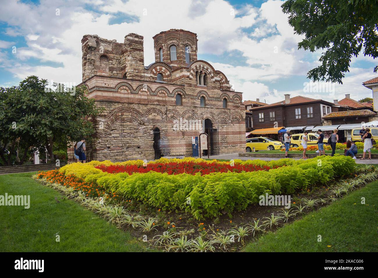 Una vista dalla Città Vecchia di Nessebar, Bulgaria. Foto Stock