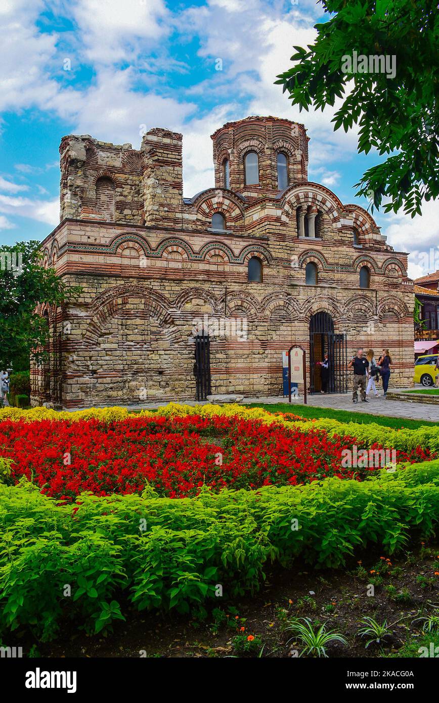 Chiesa di st. Pantocrator nel centro storico di Nessebar, Bulgaria. Foto Stock