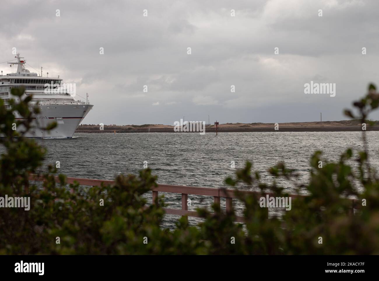 Nave da crociera in arrivo al porto di Durban da Città del Capo, 2022 novembre. Foto Stock