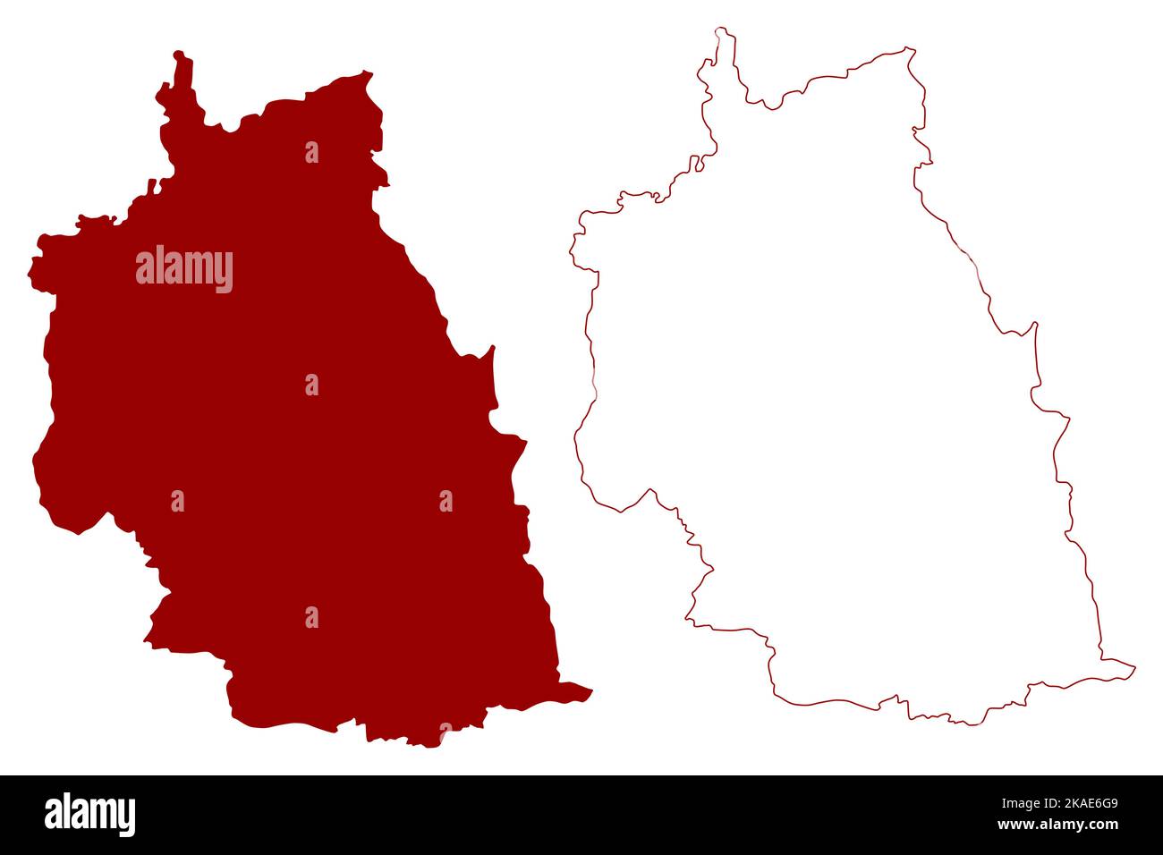 Chelmsford distretto non-metropolitano, Borough, città (Regno Unito di Gran Bretagna e Irlanda del Nord, contea cerimoniale Essex, Inghilterra) mappa vecto Illustrazione Vettoriale