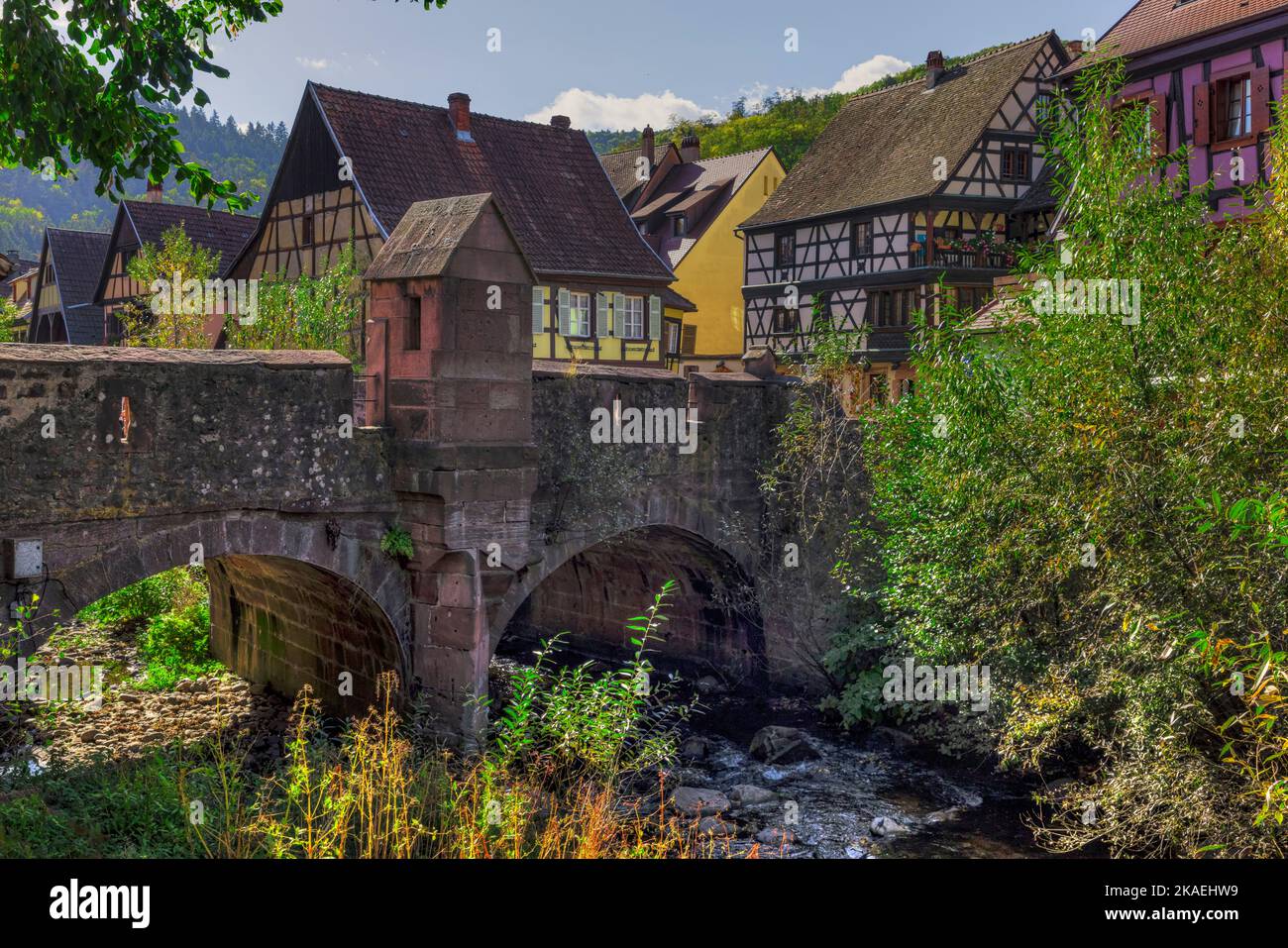 Kaysersberg, Alsazia, Alto Reno, Grand Est, Francia Foto Stock