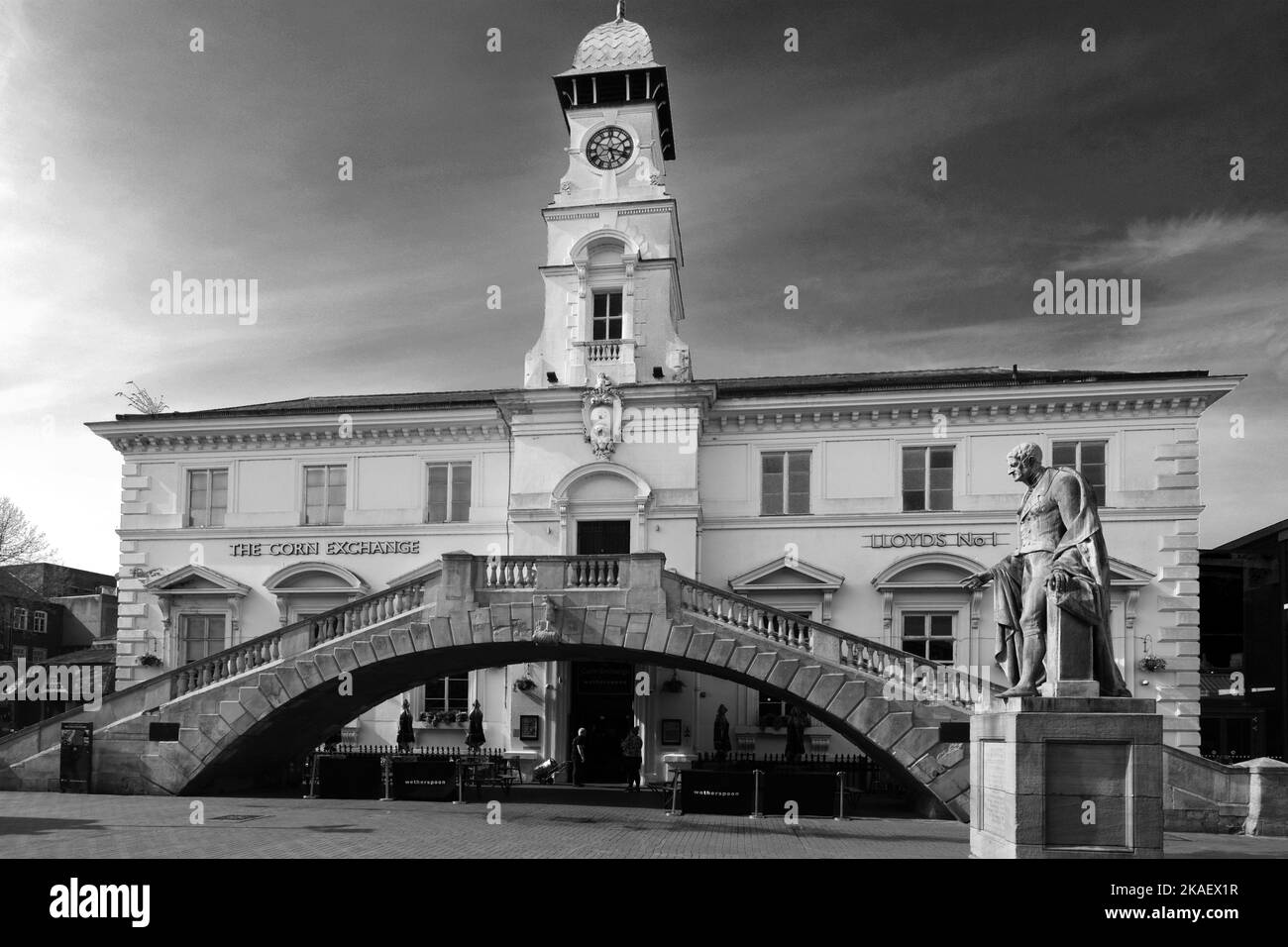 The Corn Exchange JD Wetherspoons pub, Market Square, Leicester City, Leicestershire, Inghilterra; REGNO UNITO Foto Stock