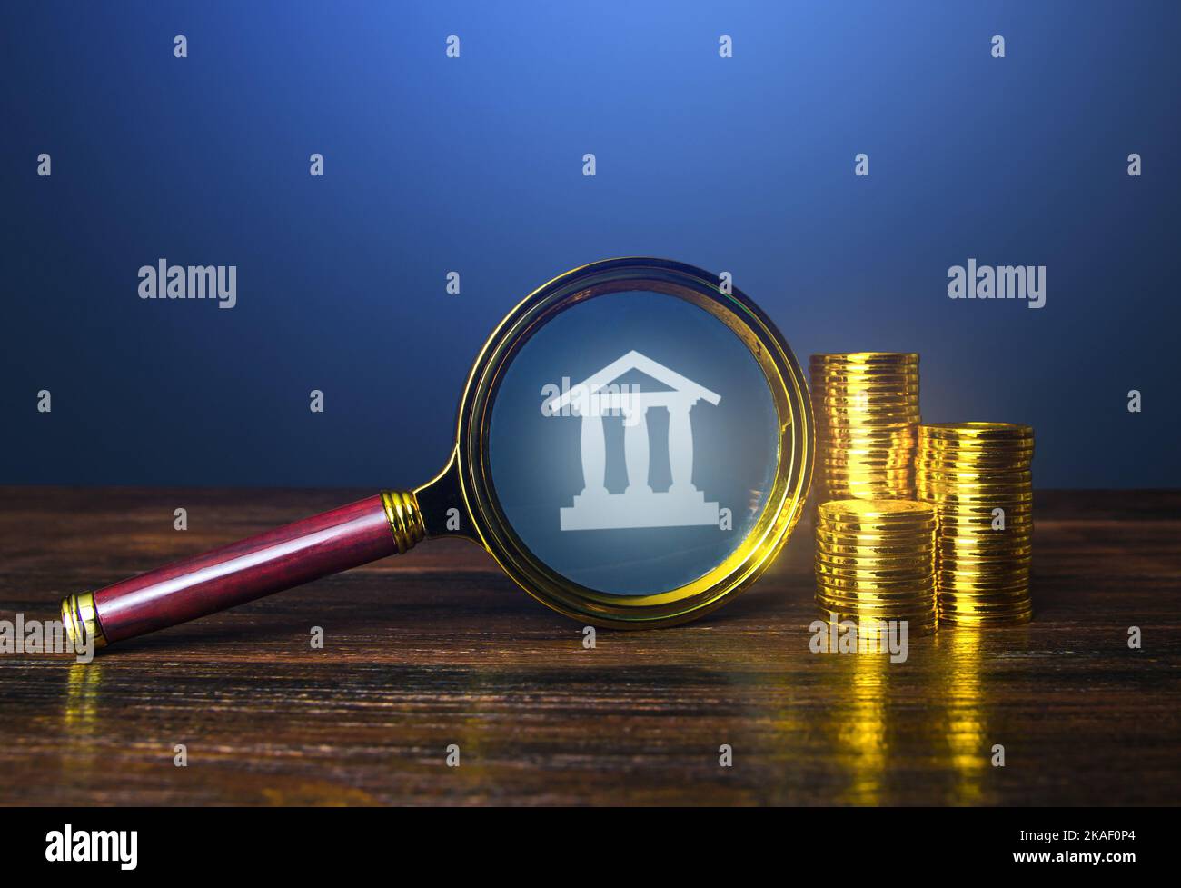 Audit bancario. Dove mettere il risparmio, deposito. Investimenti. Reddito e redditività. Tassa. Le migliori proposte sul mercato finanziario. Politica monetaria, dis Foto Stock