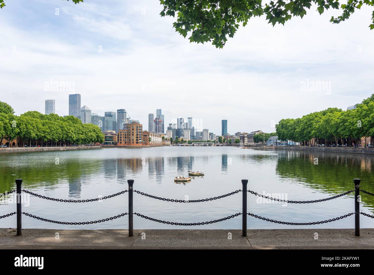 Groenlandia Dock, Rotherhithe, il London Borough di Southwark, Greater London, Inghilterra, Regno Unito Foto Stock