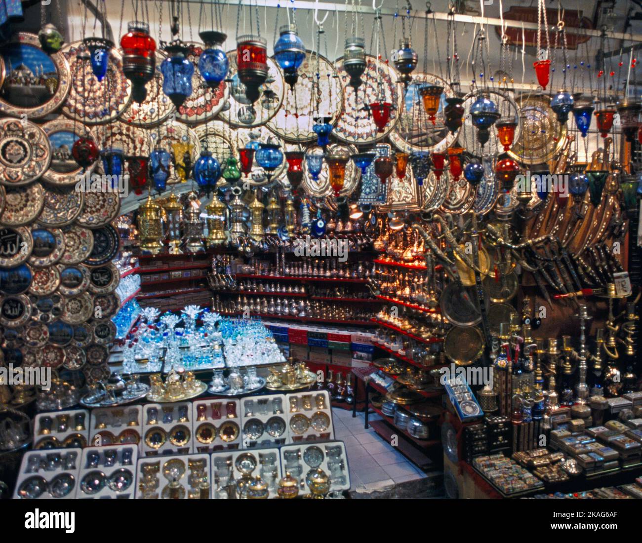 Brass & Copper Kapali Karsi Grand Bazaar Istanbul Turchia Foto Stock